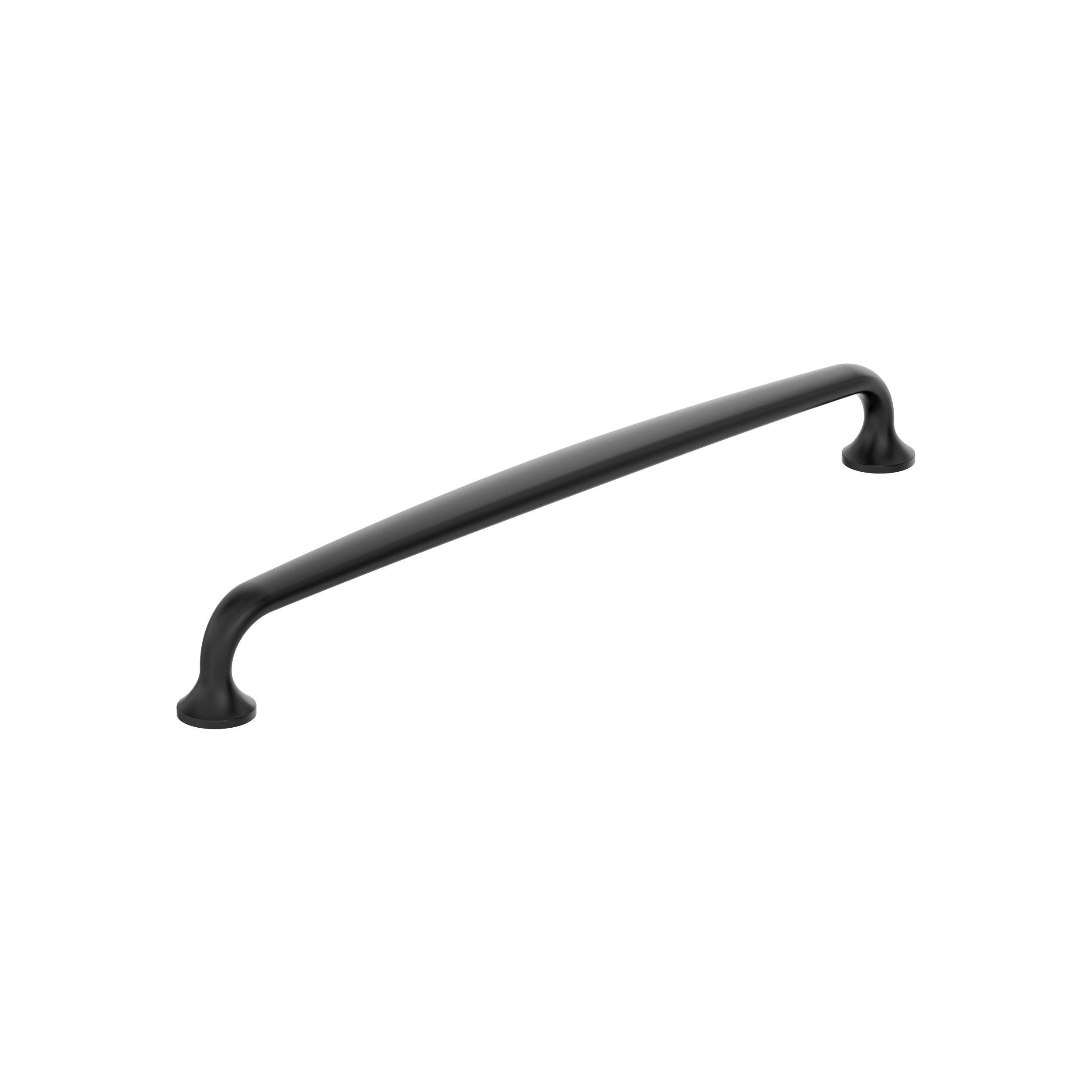 Renown 7-9/16 in. Center-to-Center Matte Black Cabinet Pull