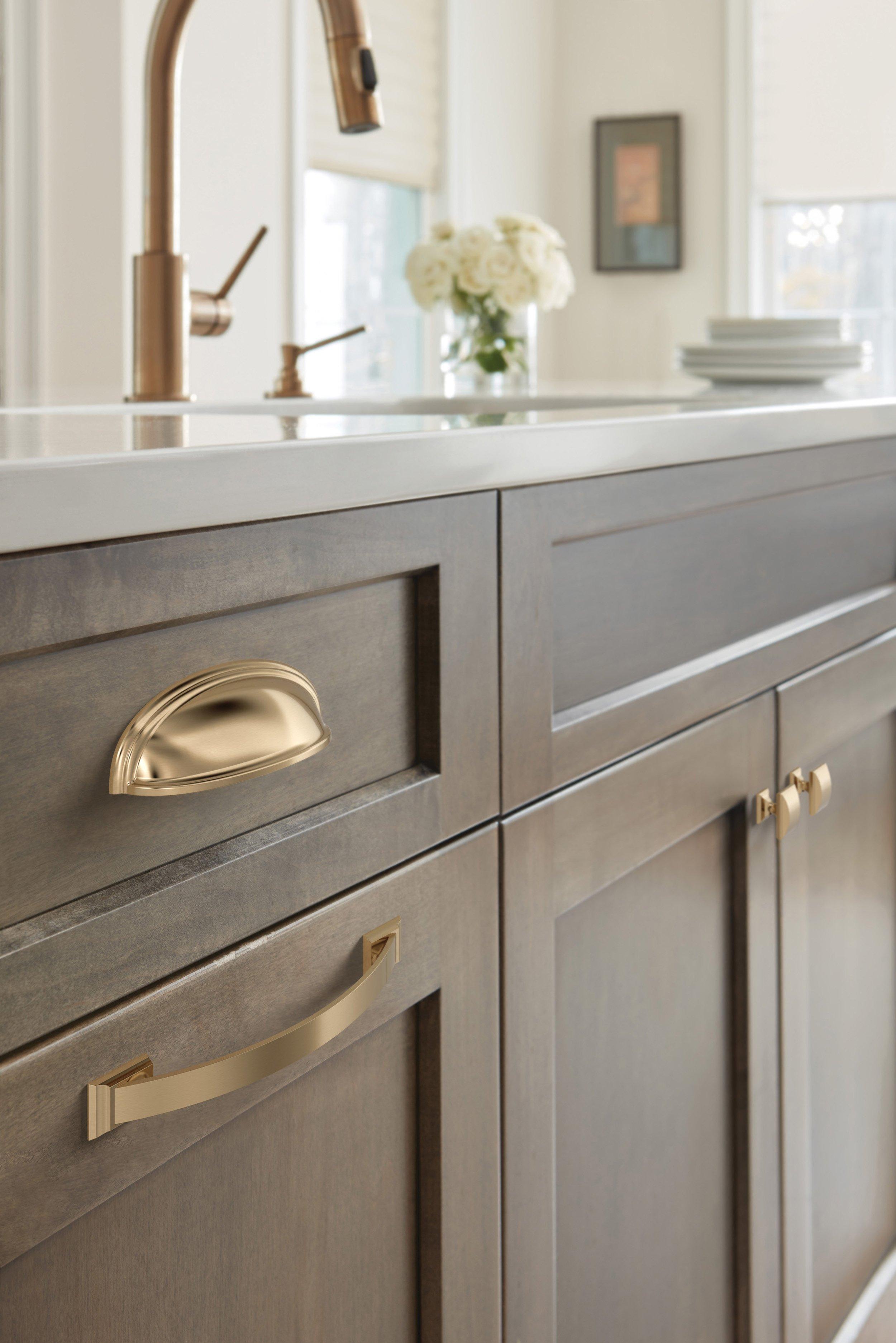 Candler 6-5/16 in. Center-to-Center Champagne Bronze Cabinet Pull