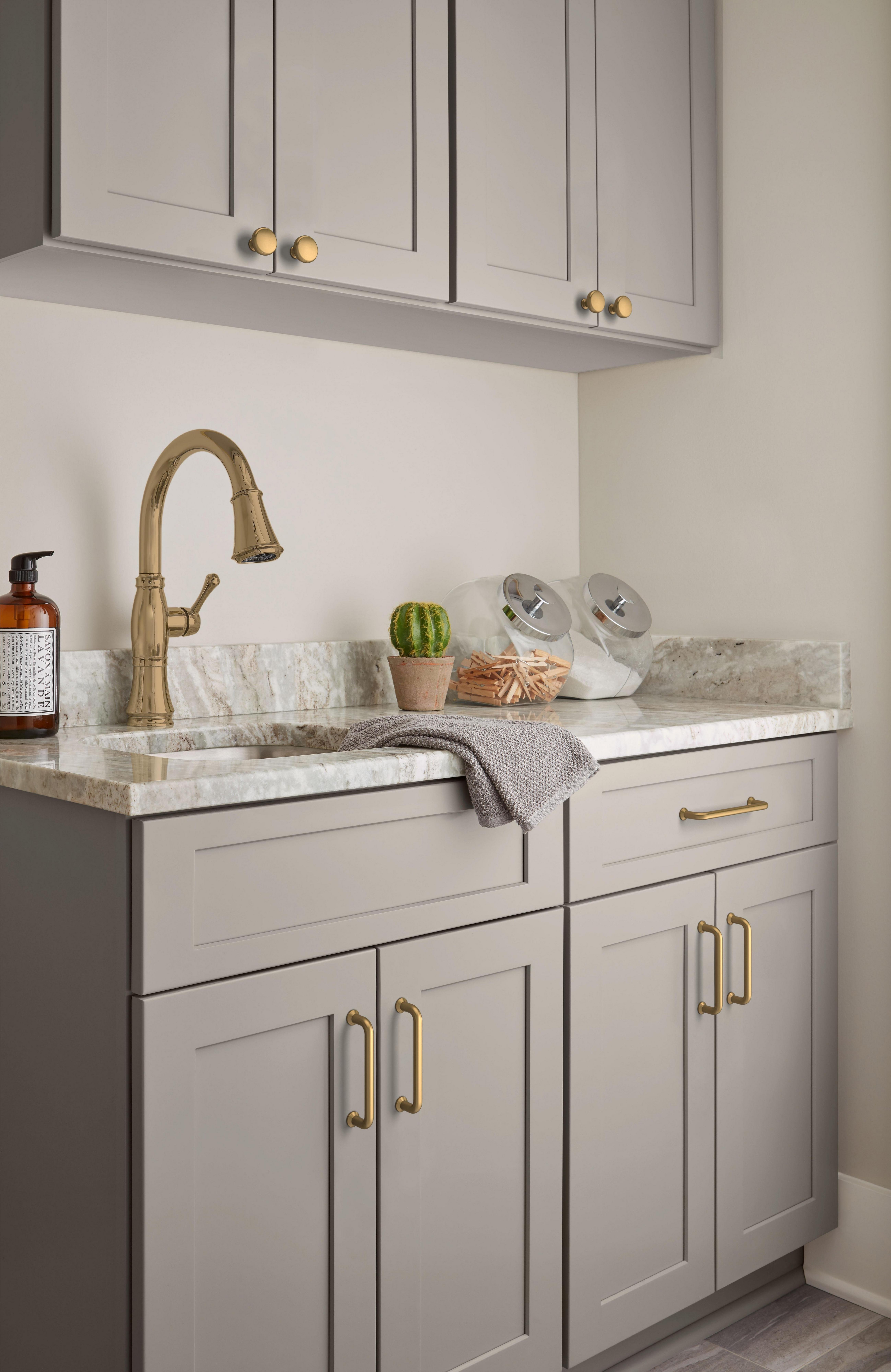 Factor 3-3/4 in. Center-to-Center Champagne Bronze Cabinet Pull