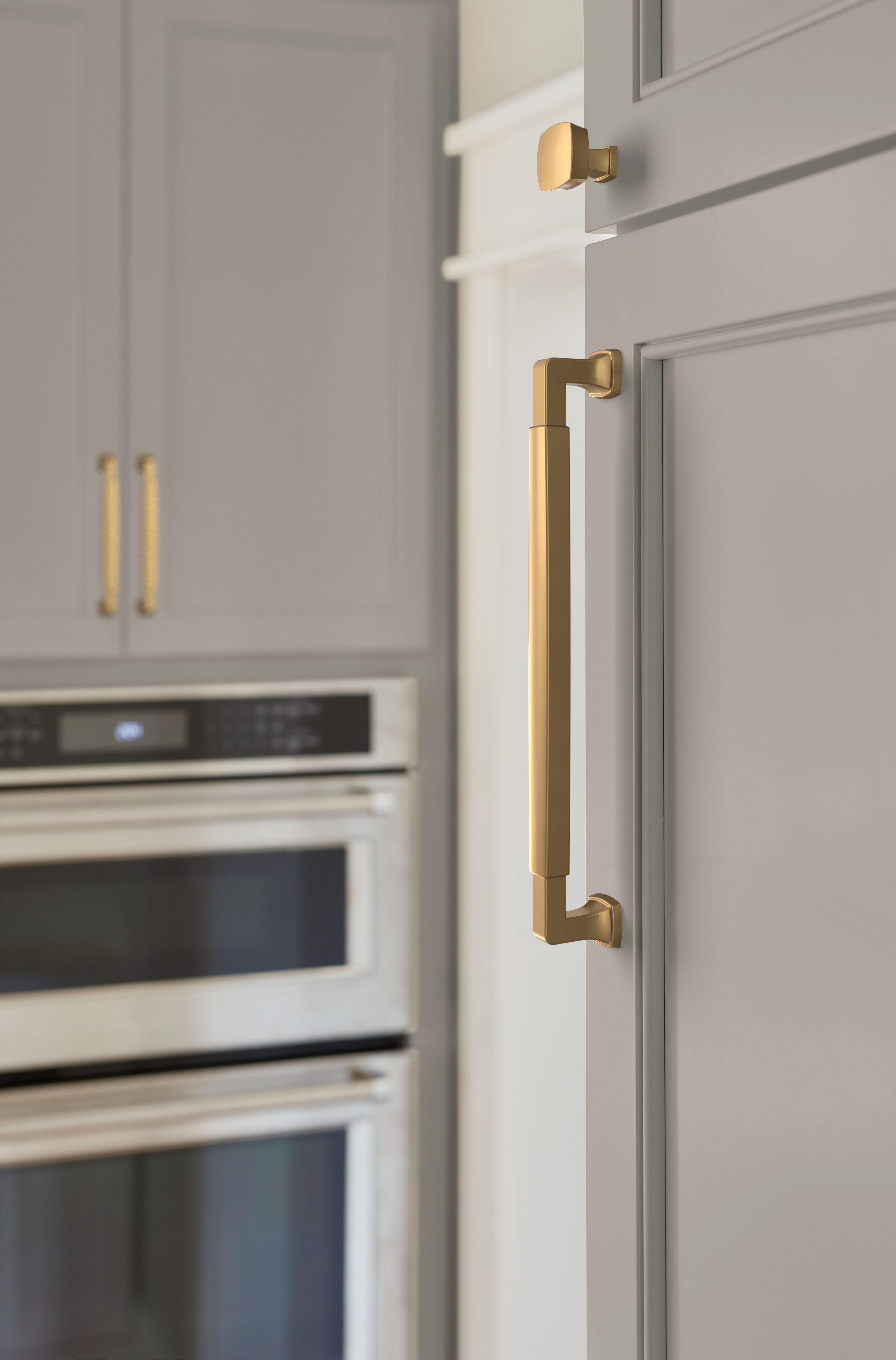 Stature 8-13/16 in. Center-to-Center Champagne Bronze Cabinet Pull