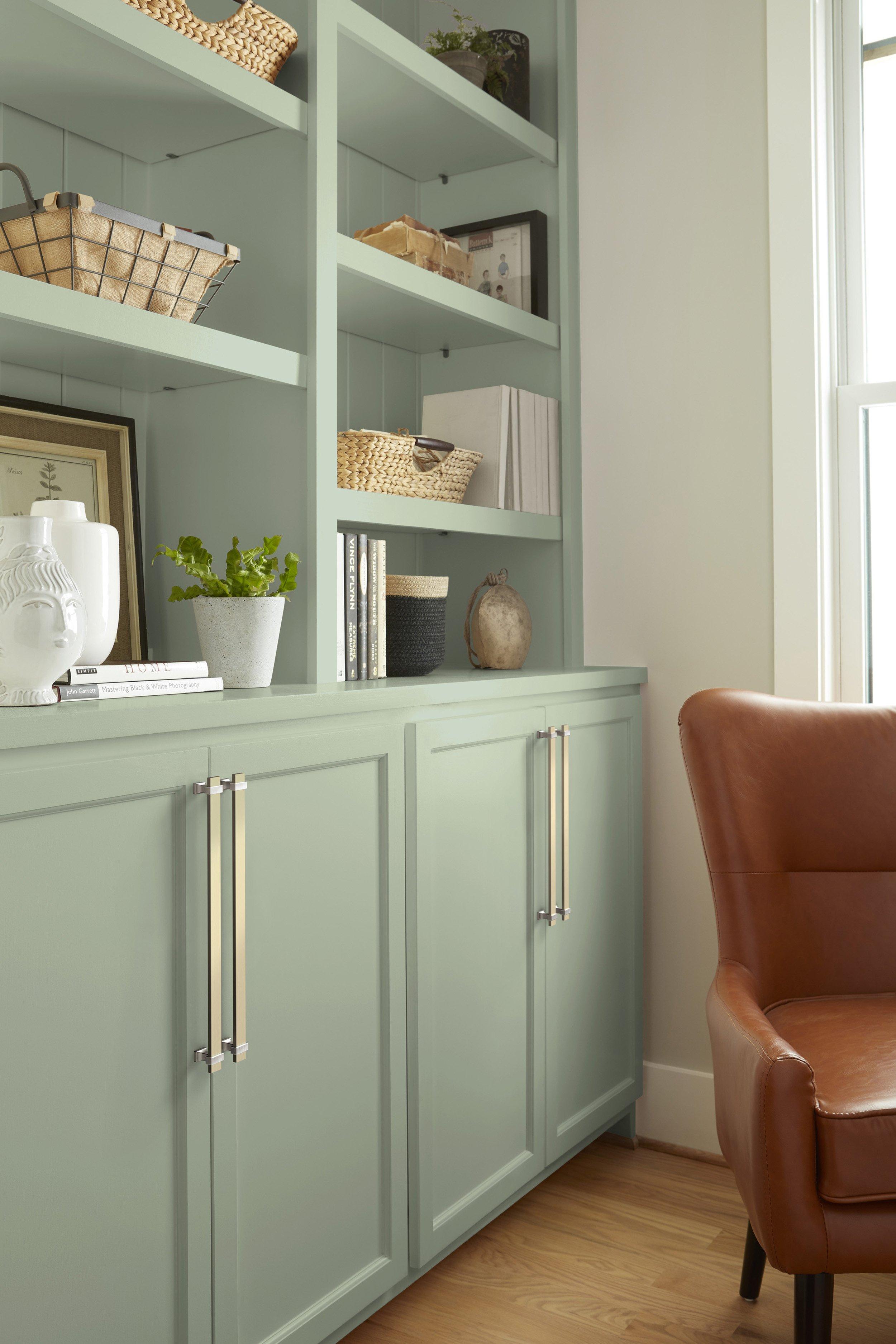 Overton 12-5/8 in. Center-to-Center Golden Champagne and Satin Nickel Cabinet Pull