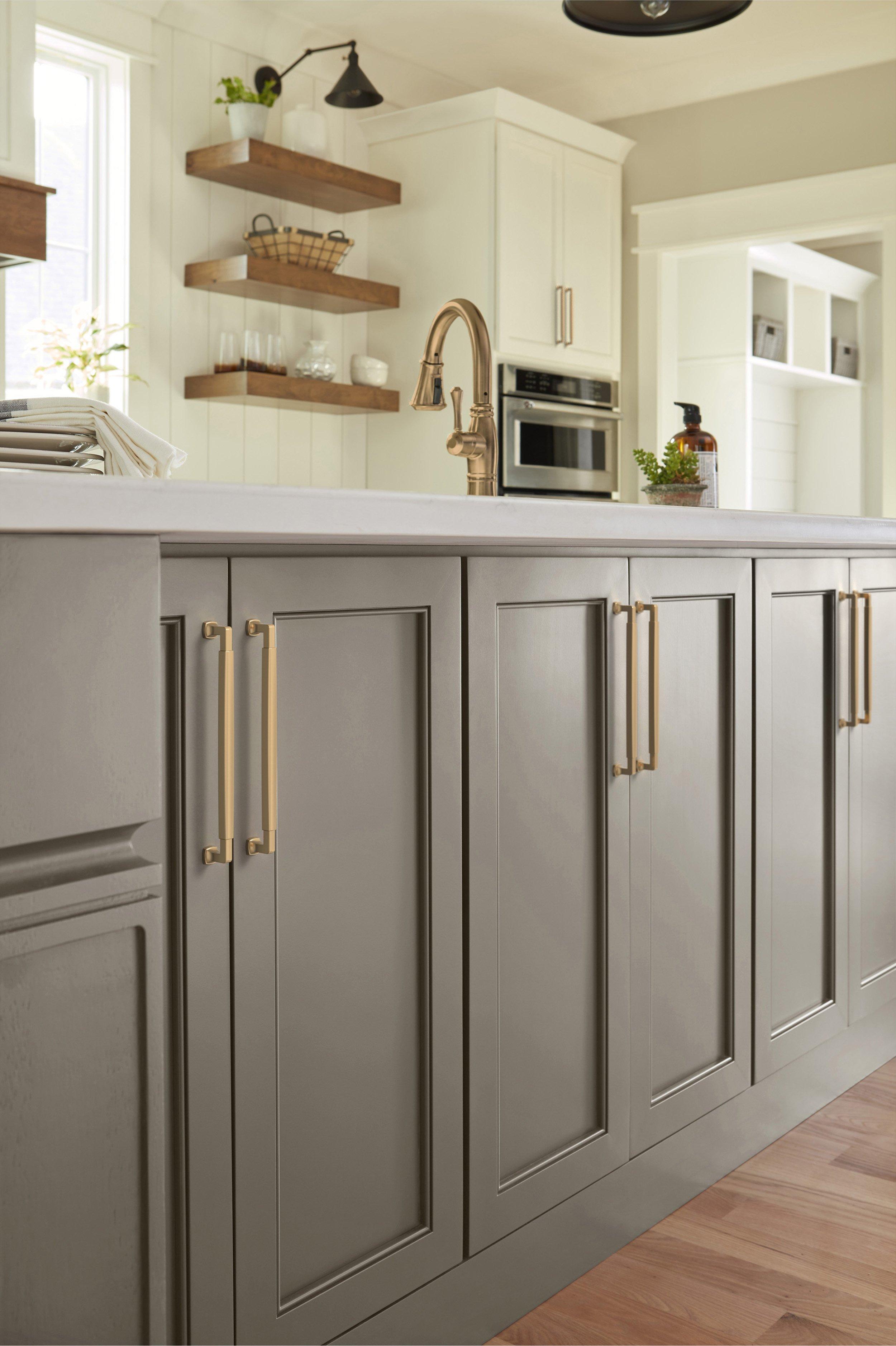 Stature 10-1/16 in. Center-to-Center Champagne Bronze Cabinet Pull