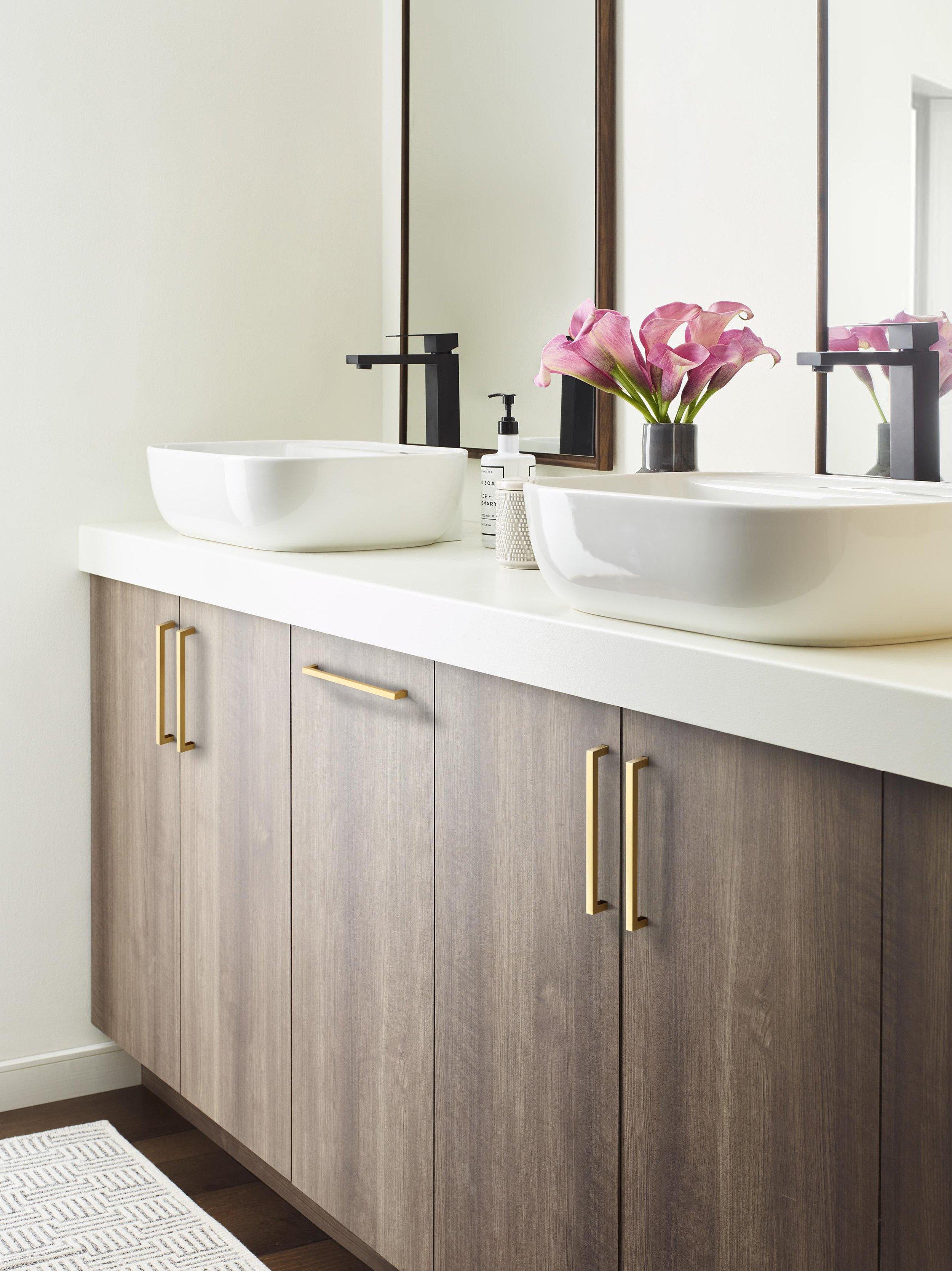 Monument 7-9/16 in. Center-to-Center Champagne Bronze Cabinet Pull
