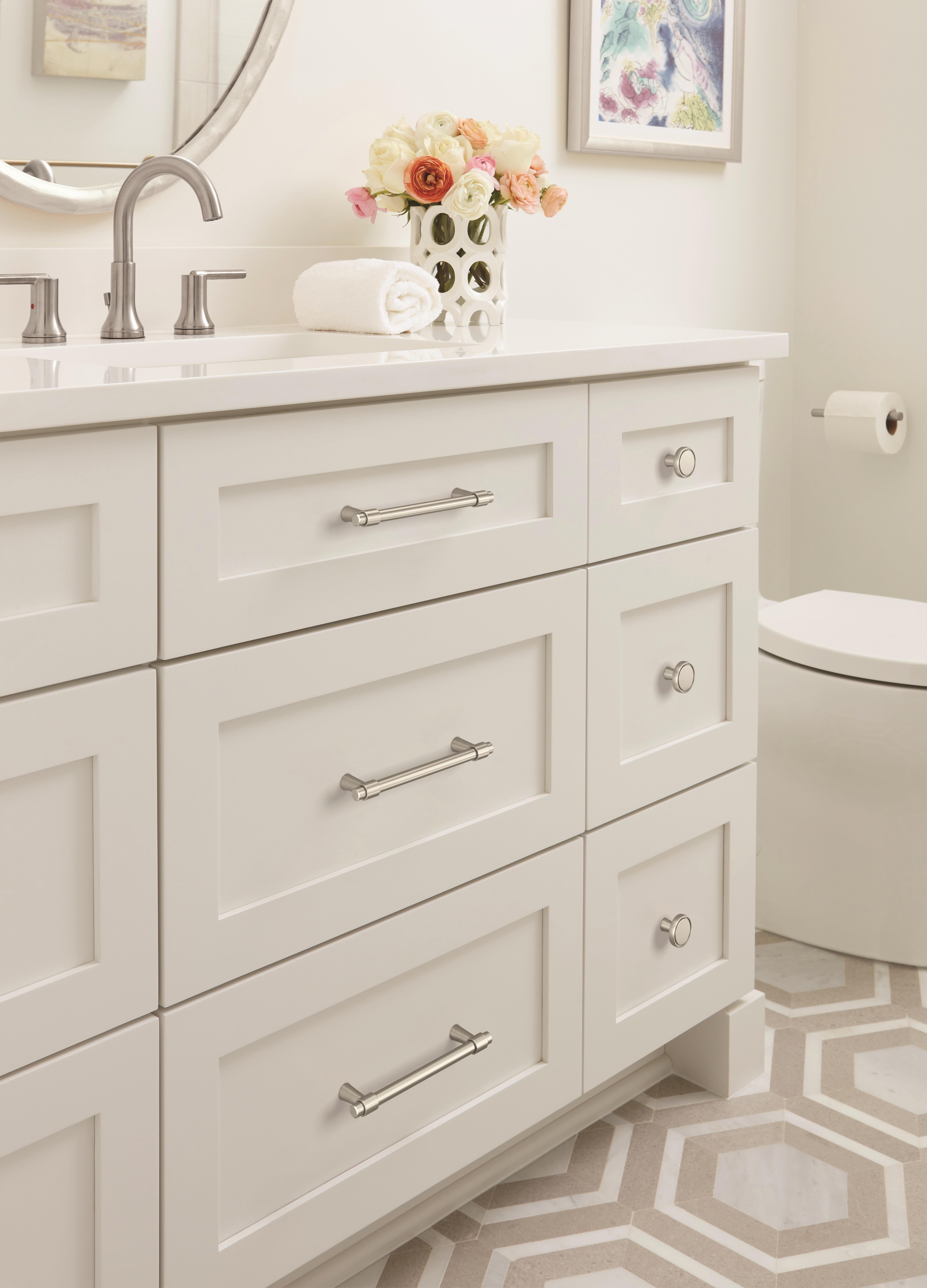 Destine 5-1/16 in. Center-to-Center Satin Nickel Cabinet Pull