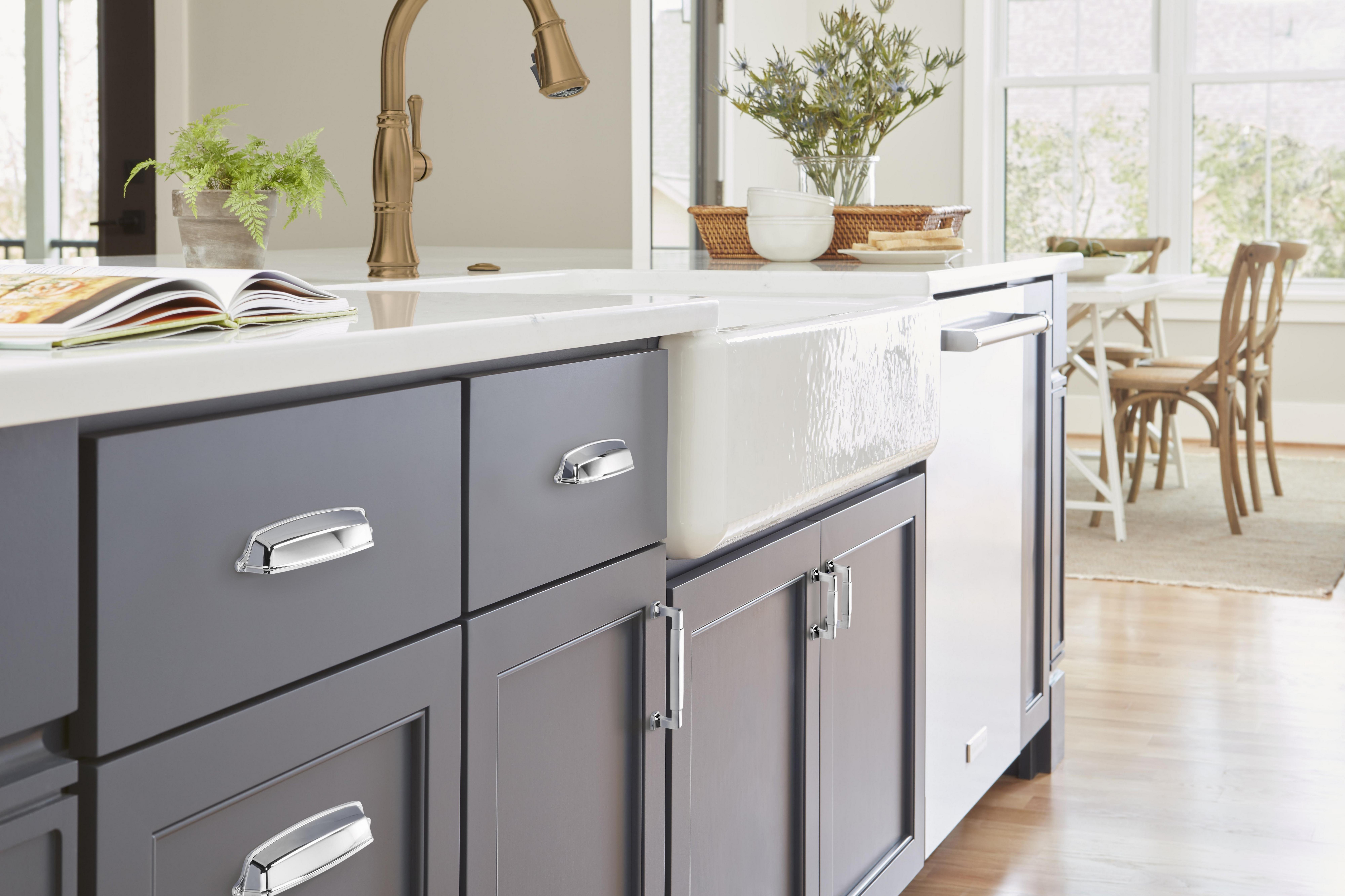 Stature 5-1/16 in. Center-to-Center Polished Chrome Cabinet Pull