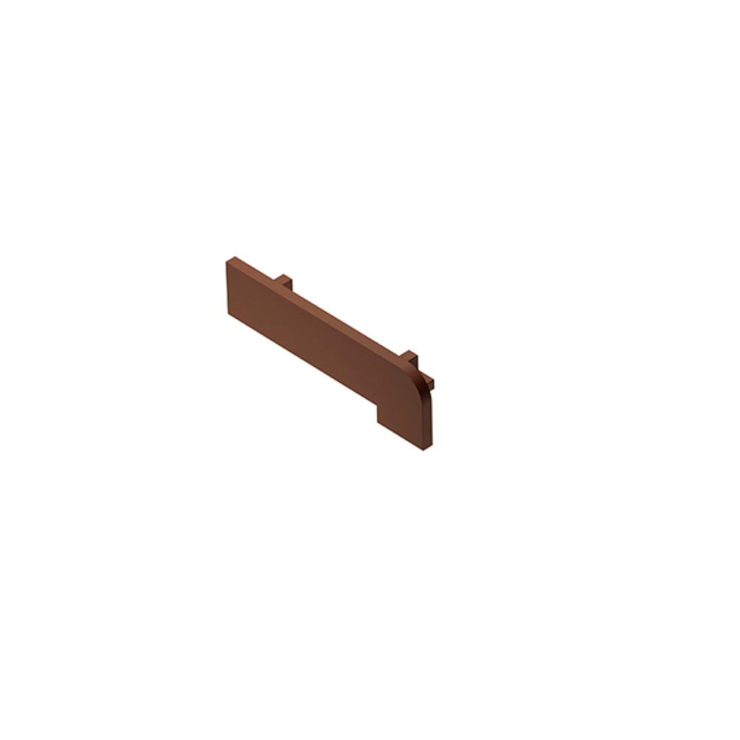 Schluter Trep-V 1-21/32in. Nut Brown End Cap