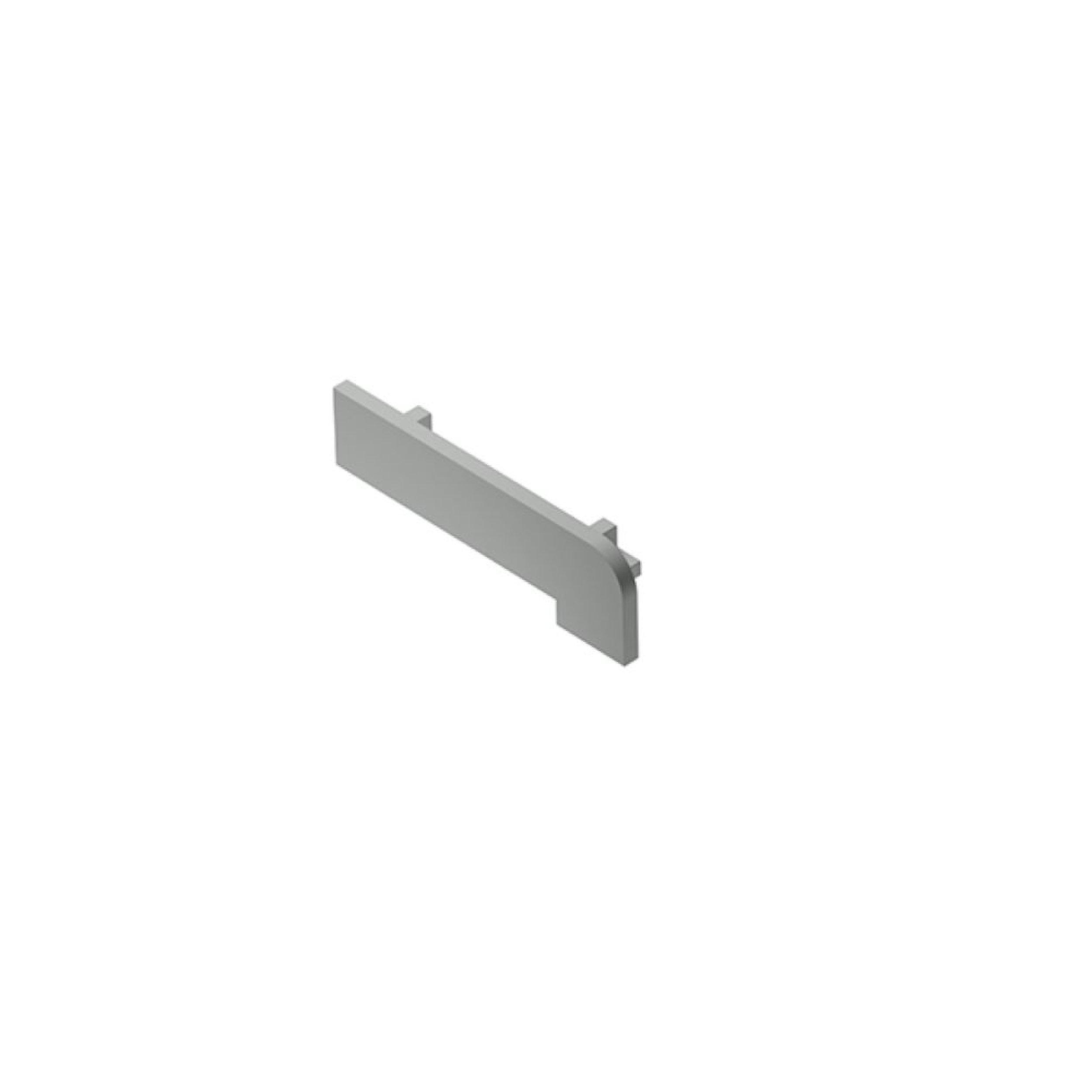 Schluter Trep-V 1-21/32in. Light Gray End Cap