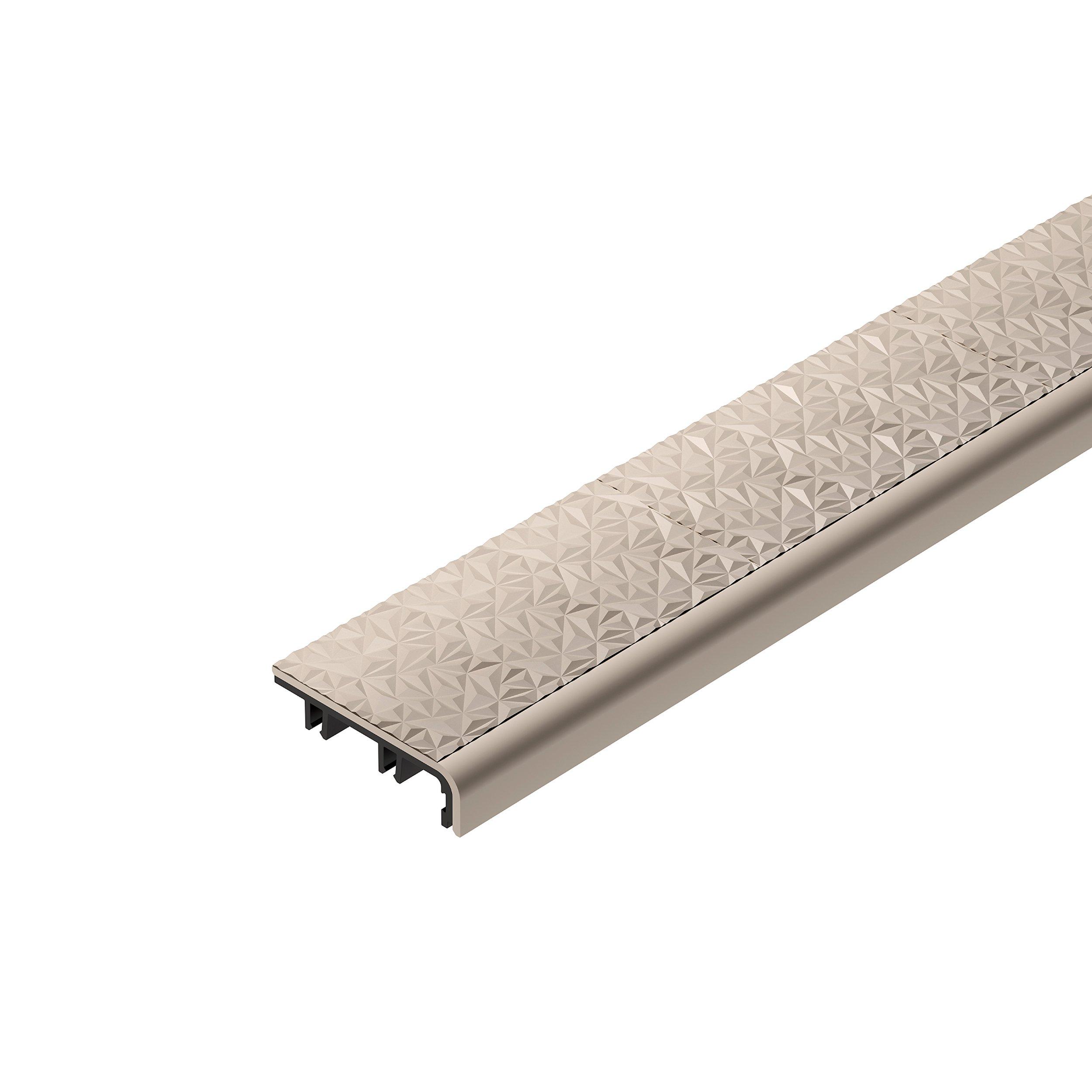 Schluter Trep-V 1-21/32in. Sand Pebble Insert 6ft.7in.