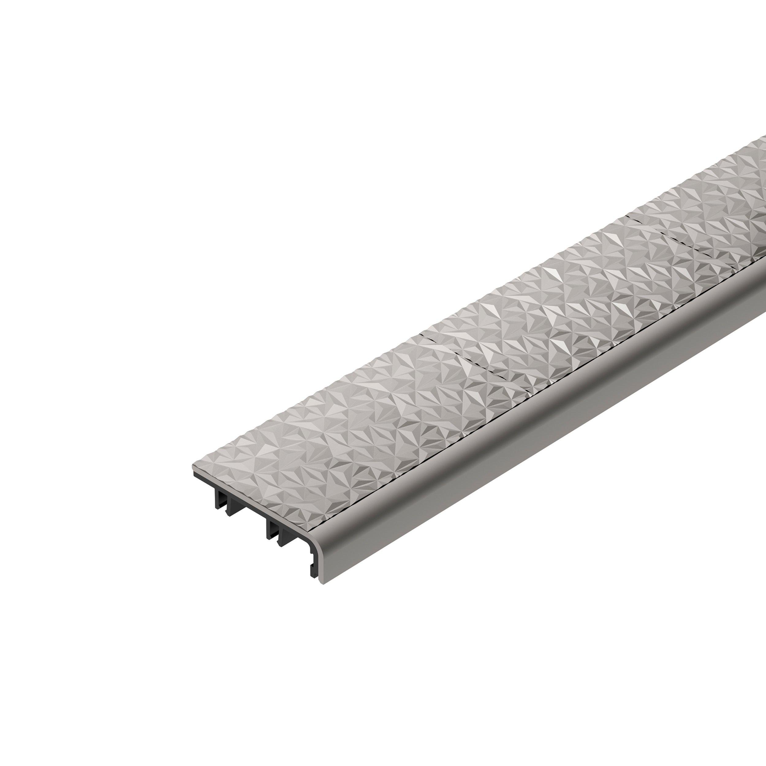 Schluter Trep-V 1-21/32in. Stone Gray Insert 6ft.7in.