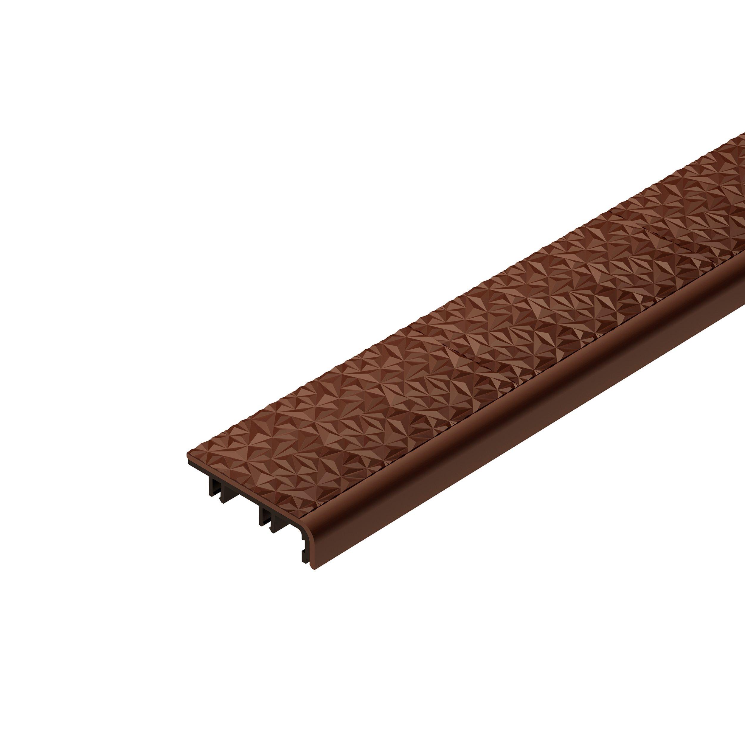 Schluter Trep-V 1-21/32in. Nut Brown Insert 6ft.7in.
