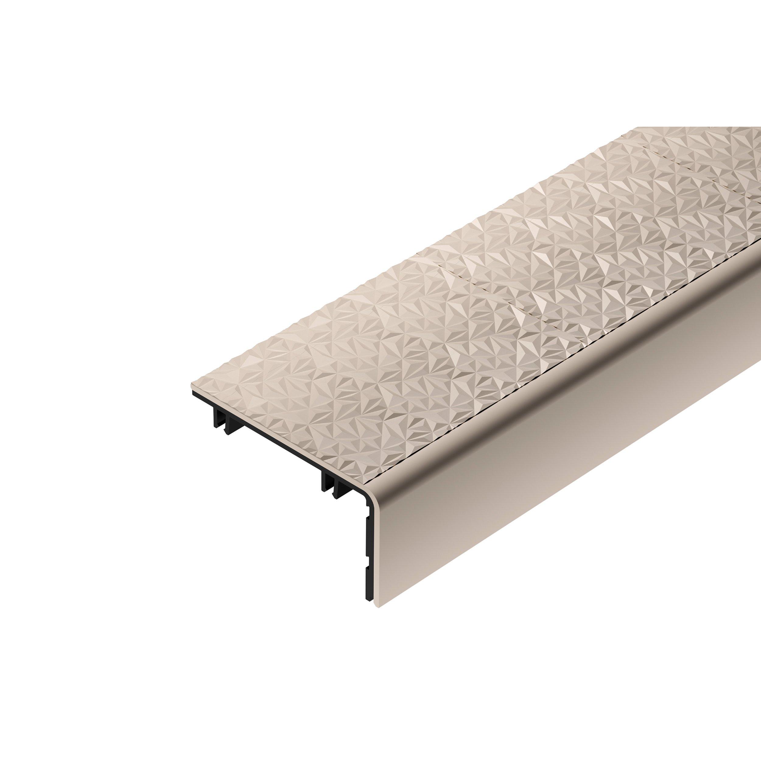 Schluter Trep-V 2-3/8in. Sand Pebble Insert 6ft.7in.