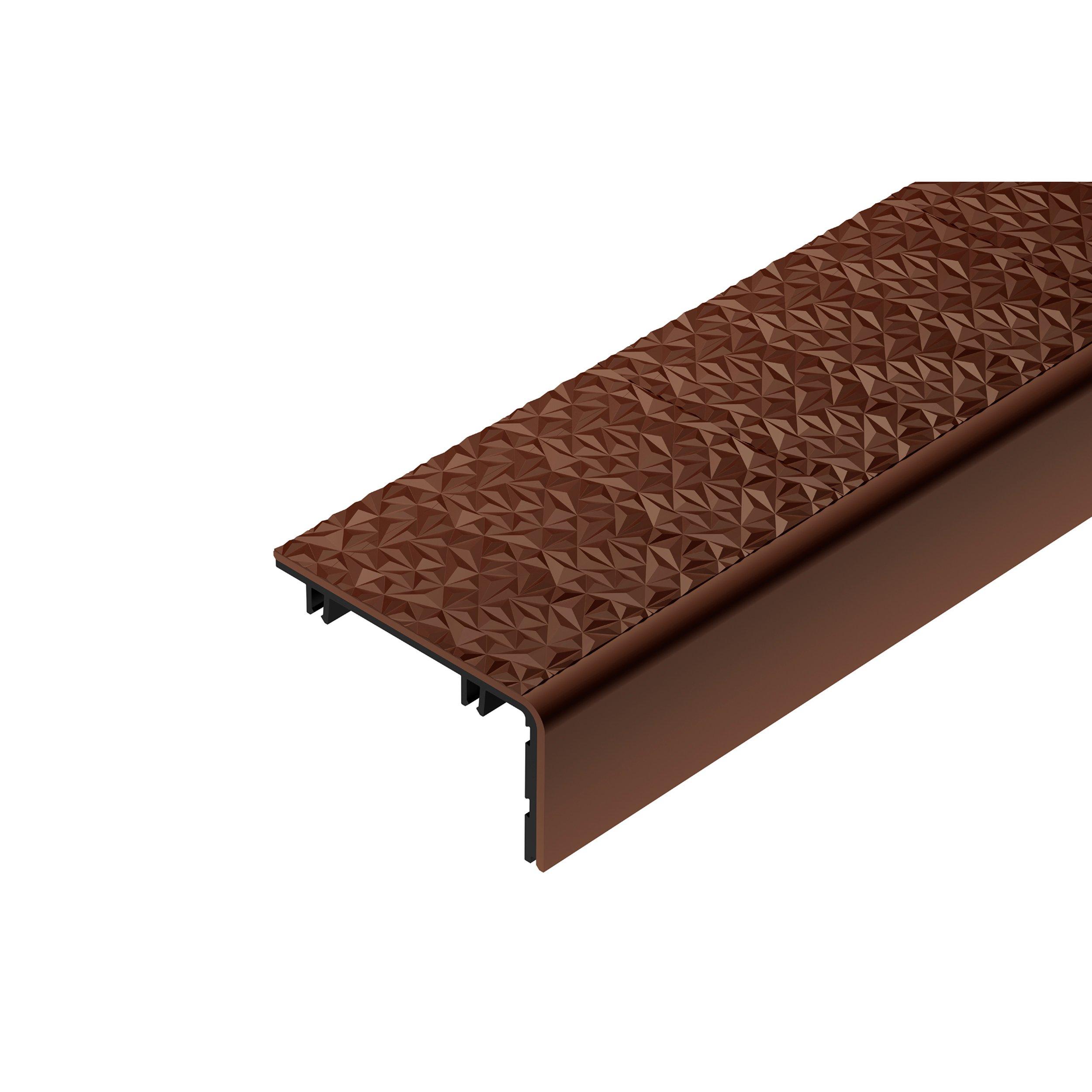 Schluter Trep-V 2-3/8in. Nut Brown Insert 6ft.7in.