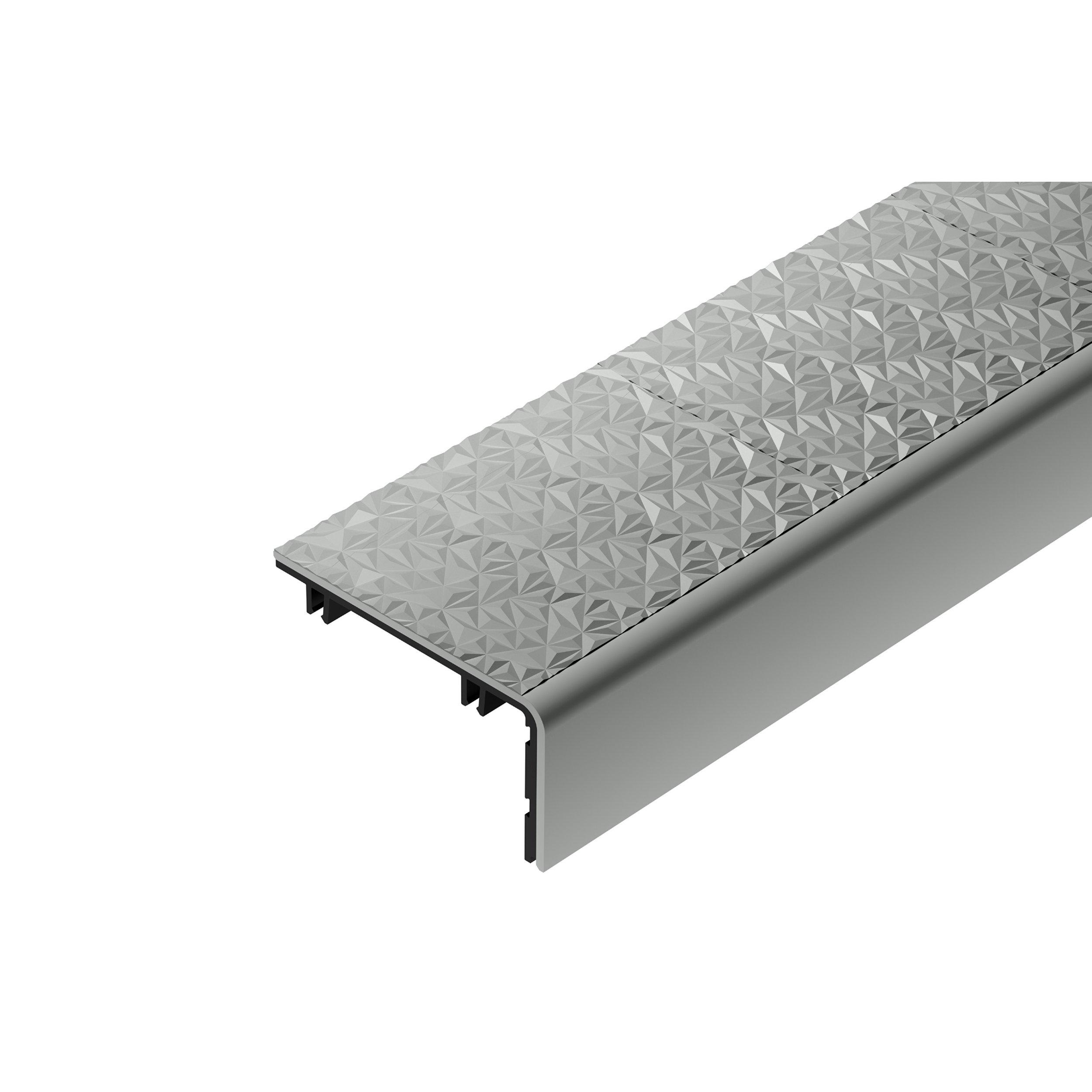 Schluter Trep-V 2-3/8in. Light Gray Insert 6ft.7in.