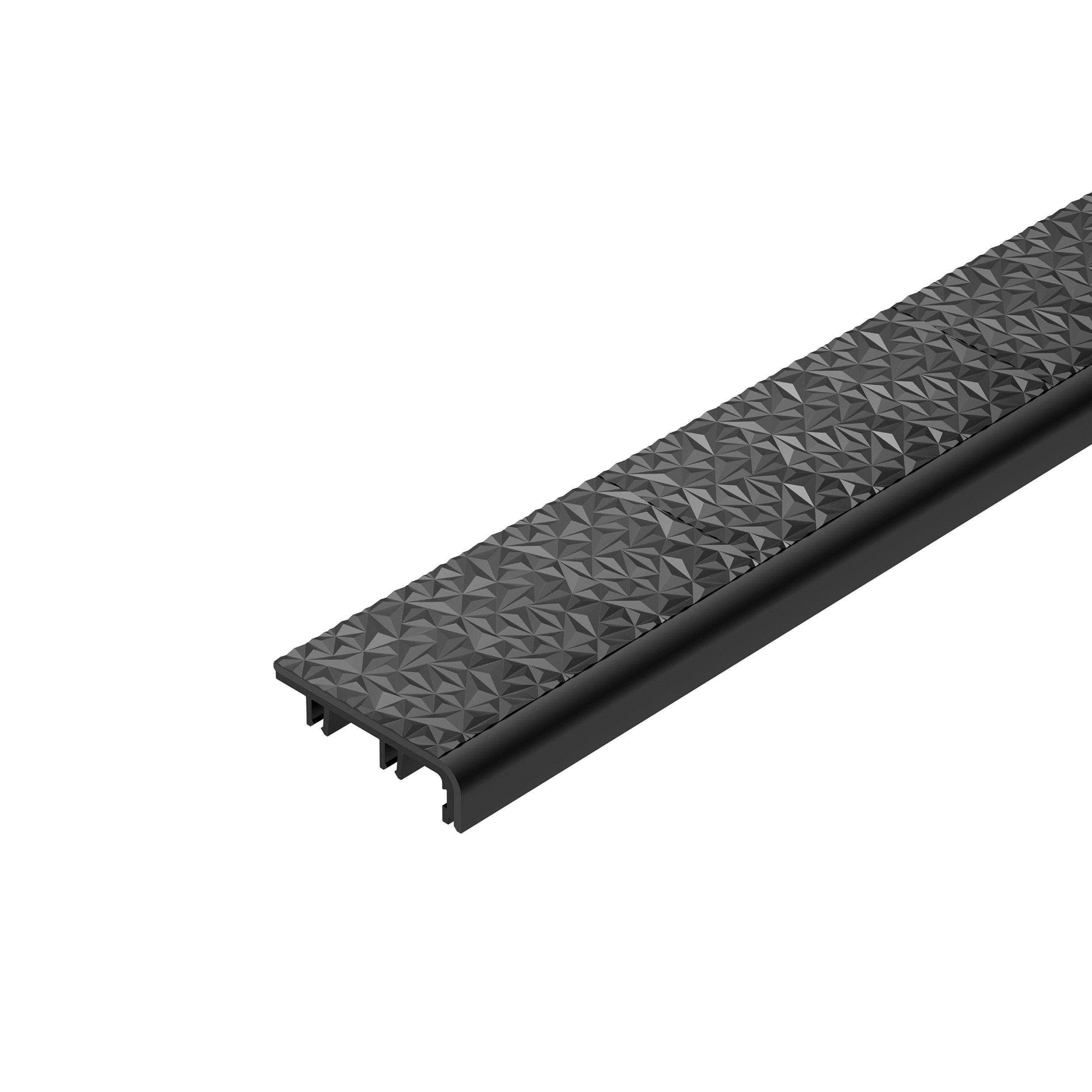 Schluter Trep-V 1-21/32in. Grout Gray Insert 6ft.7in.