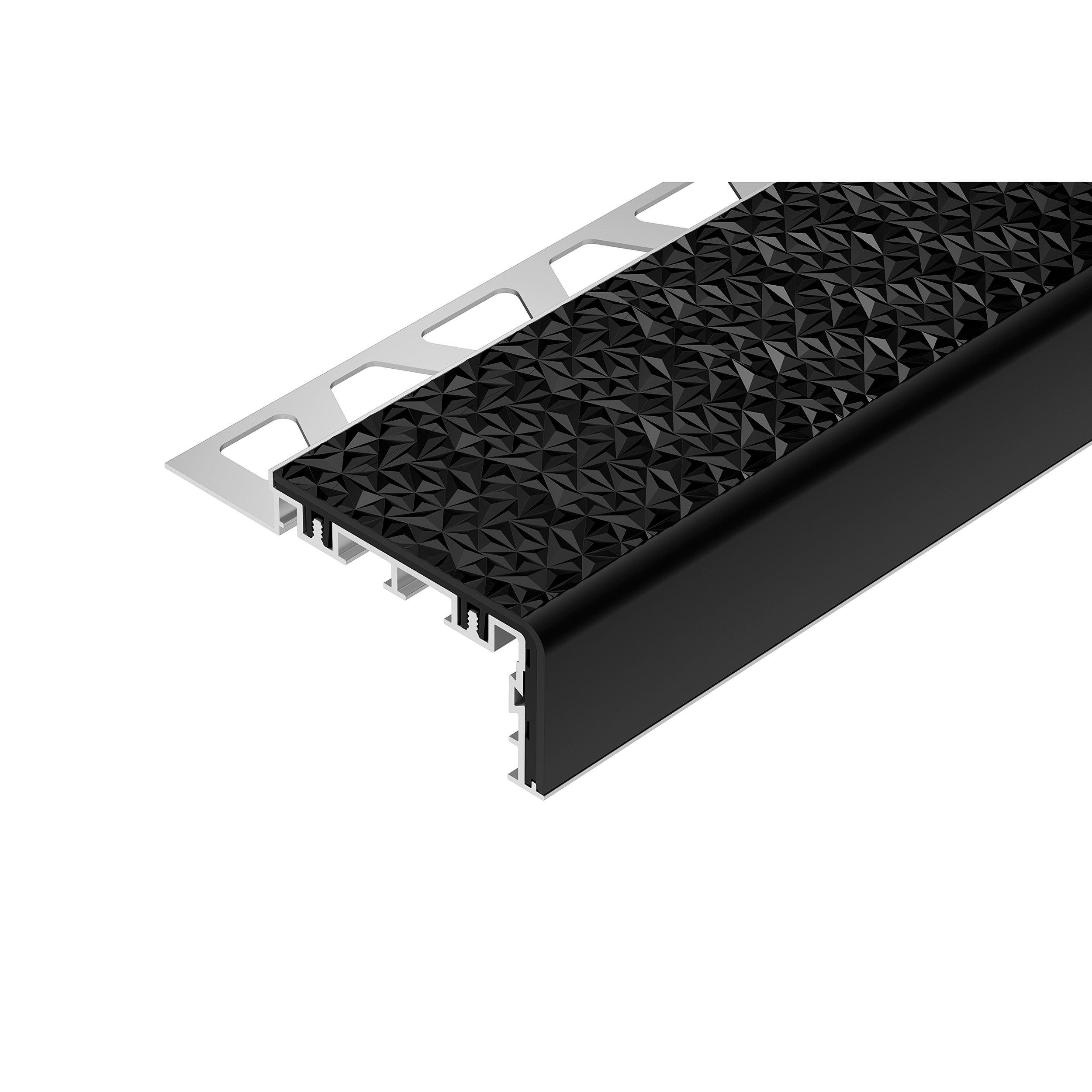 Schluter Trep-V 1/2in. Black Tread  6ft.7in.