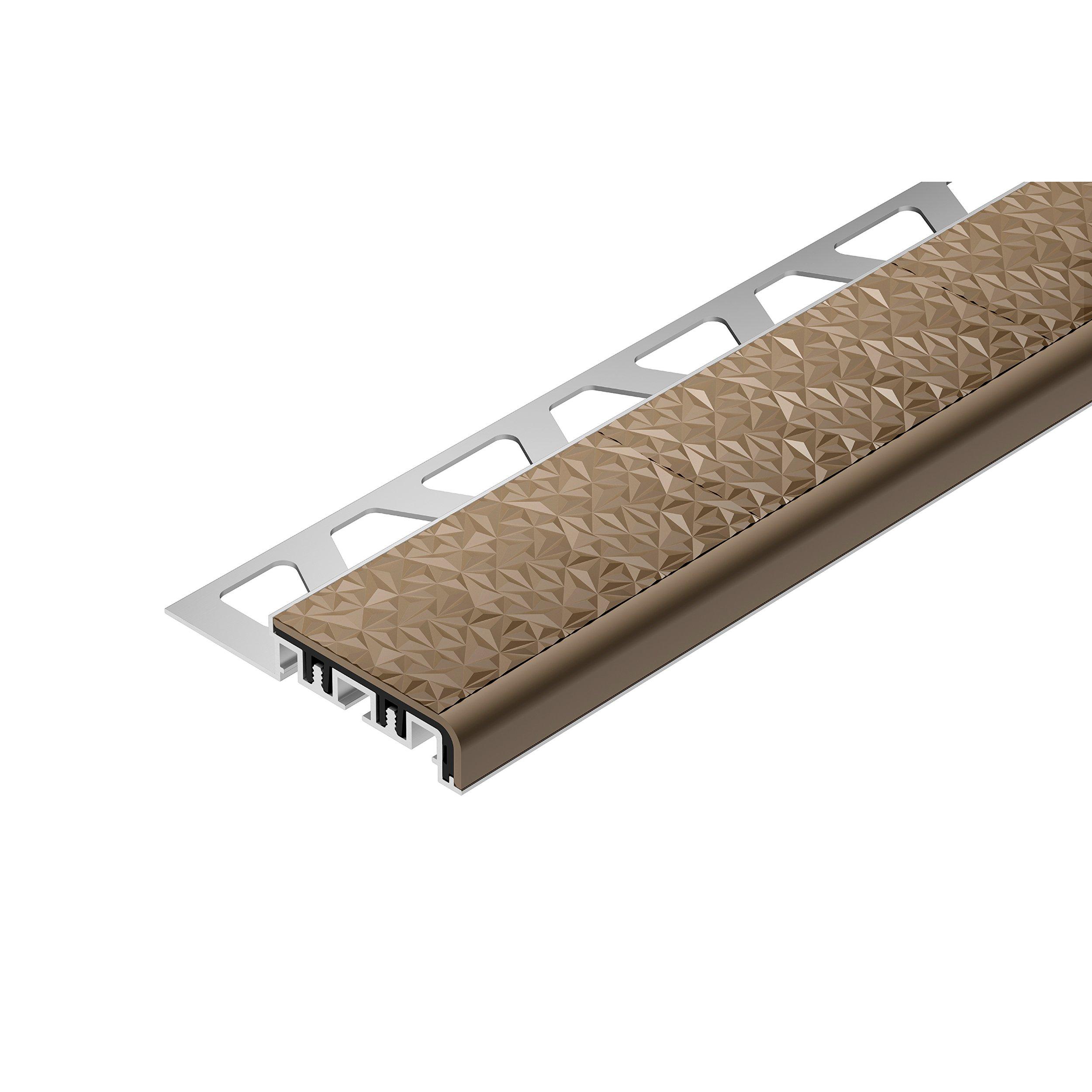 Schluter Trep-V 1/2in. Light Beige Tread  6ft.7in.