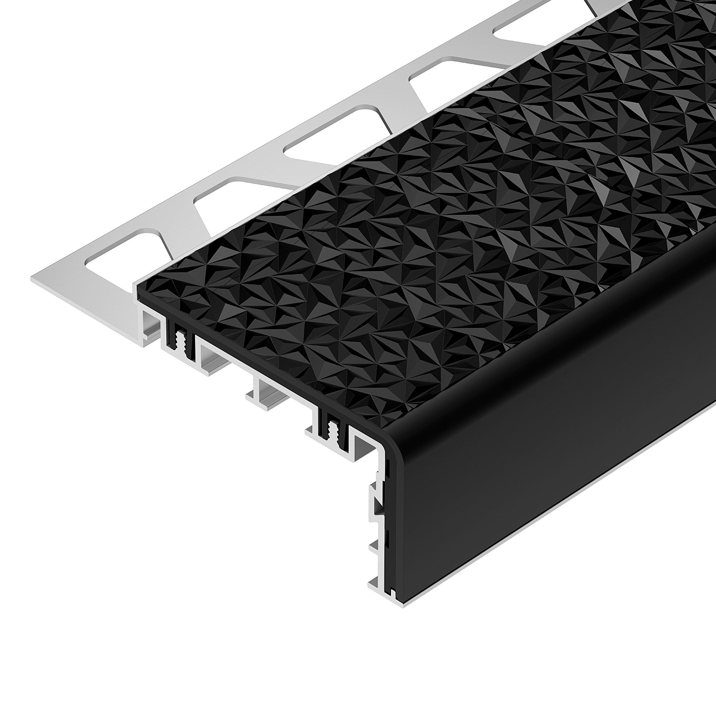 Schluter Trep-V 7/16in. Black Tread  4ft.11in.