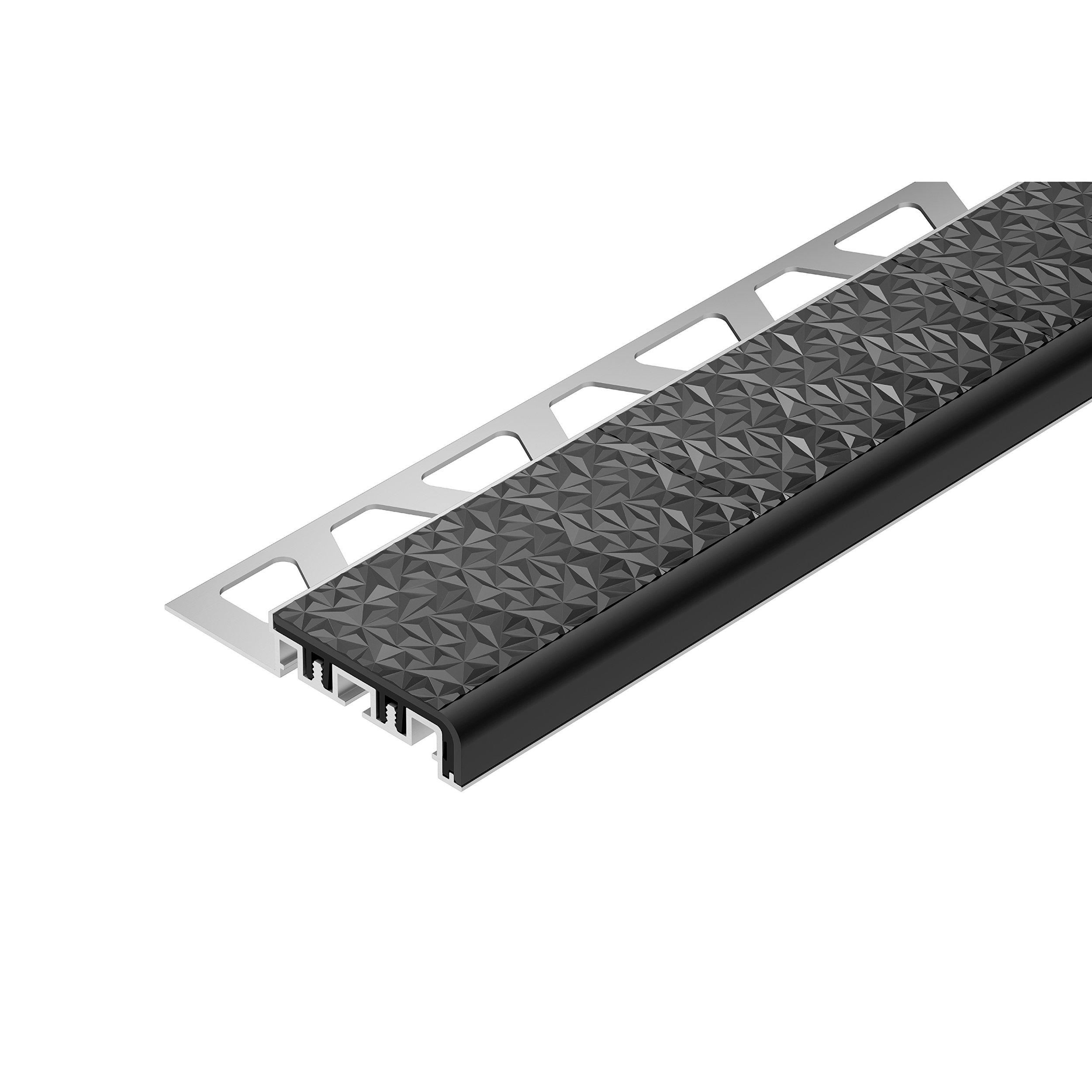 Schluter Trep-V 11/32in. Grout Gray Tread  3ft.3in.