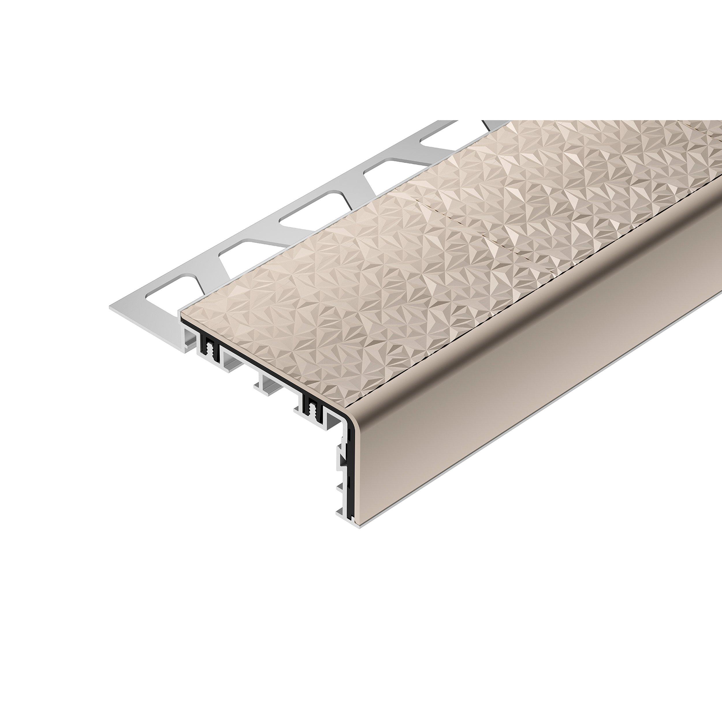 Schluter Trep-V 11/32in. Sand Pebble Tread  4ft.11in.