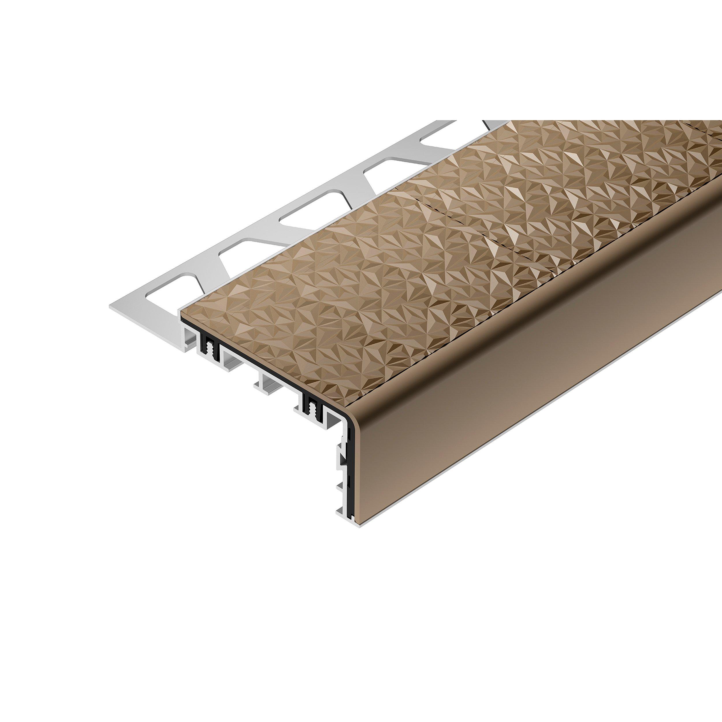 Schluter Trep-V 7/16in. Light Beige Tread  3ft.3in.