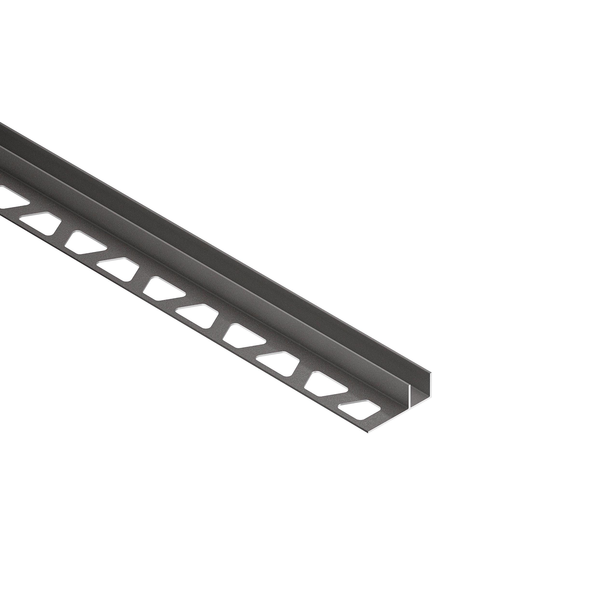 Schluter Deco-SG 1/2in. Aluminum Dark Anthracite 12mm