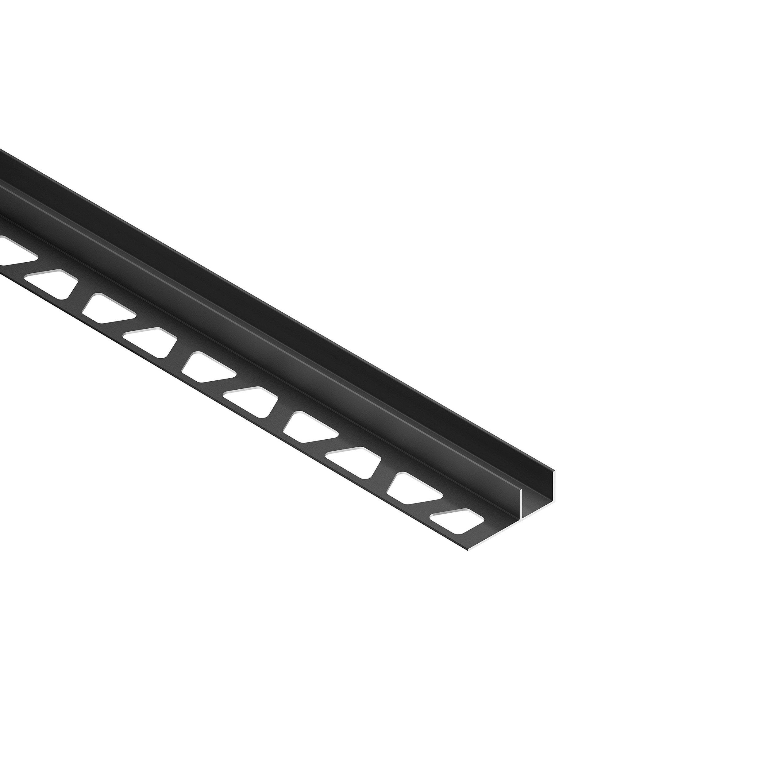 Schluter Deco-SG 1/2in. Aluminum Matte Black 15mm