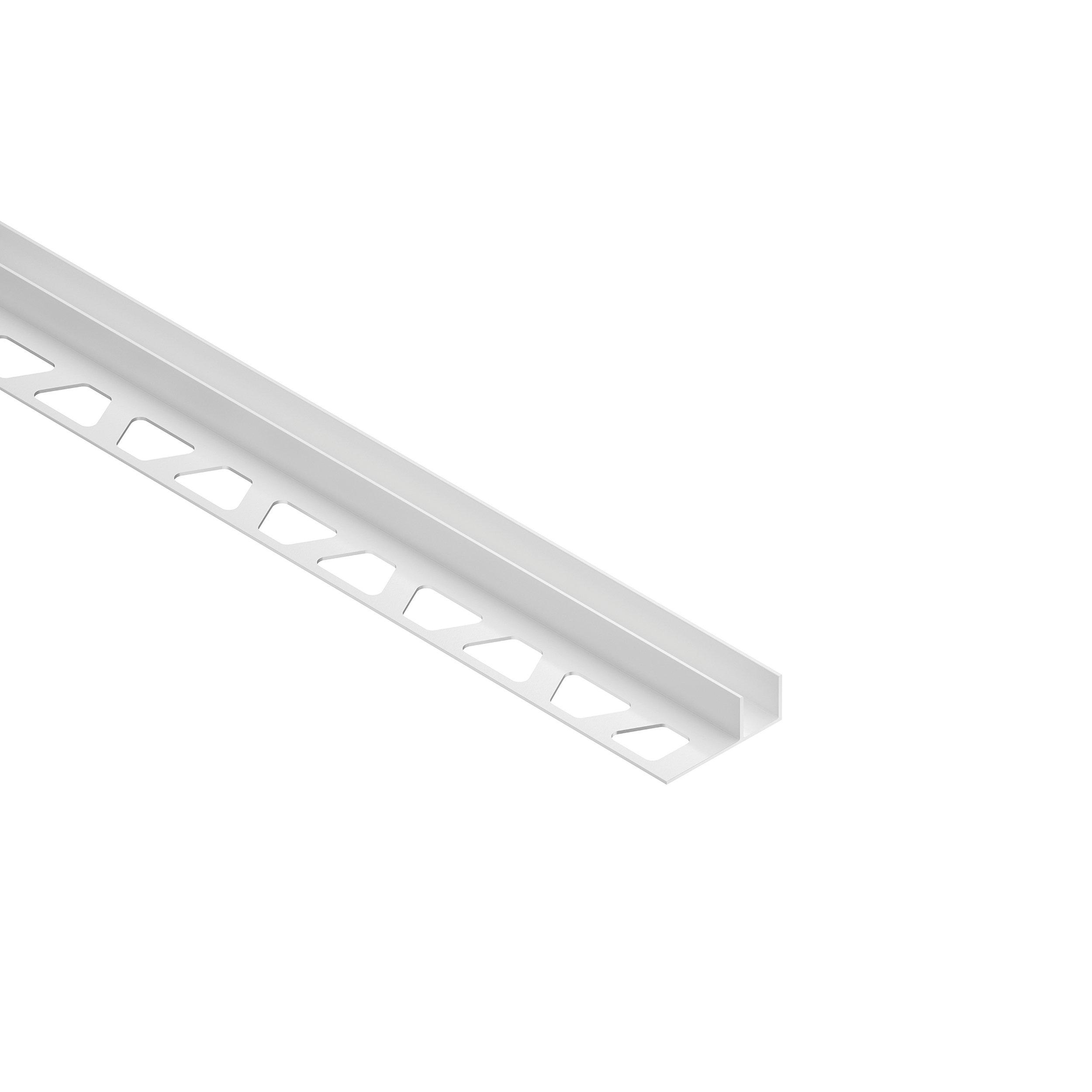 Schluter Deco-SG 1/2in. Aluminum Matte White 12mm