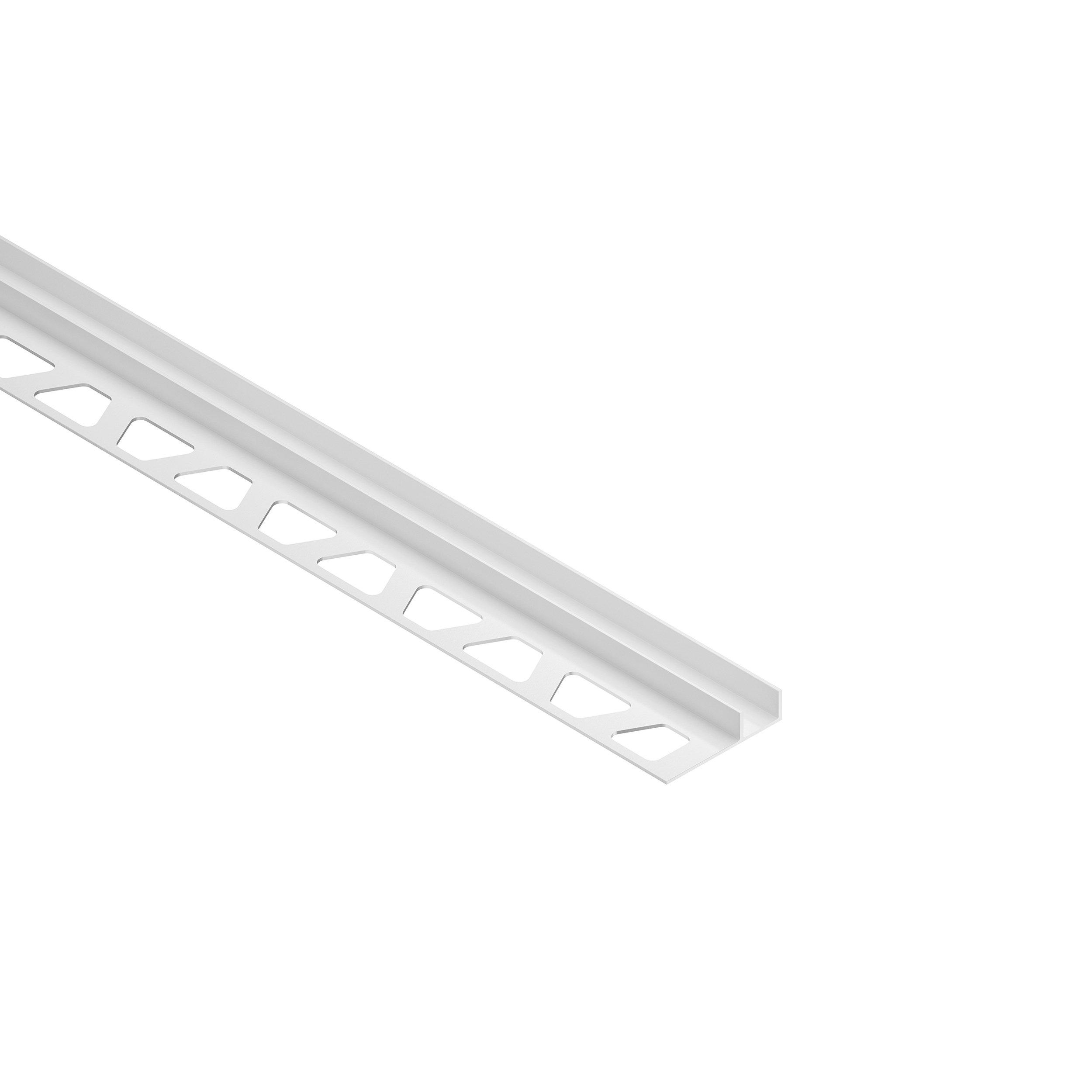 Schluter Deco-SG 5/16in. Aluminum Matte White 12mm