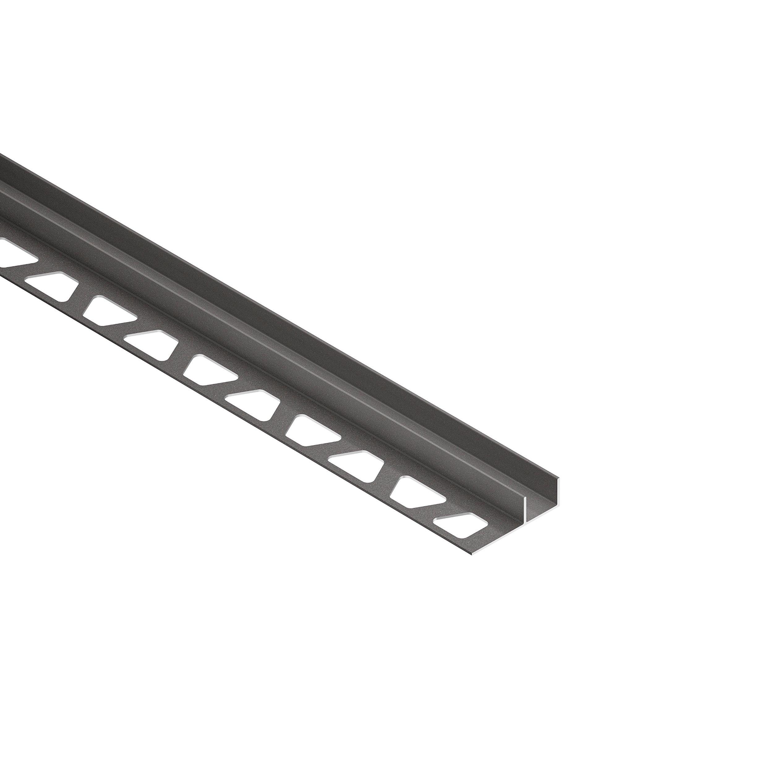 Schluter Deco-SG 7/16in. Aluminum Dark Anthracite 15mm