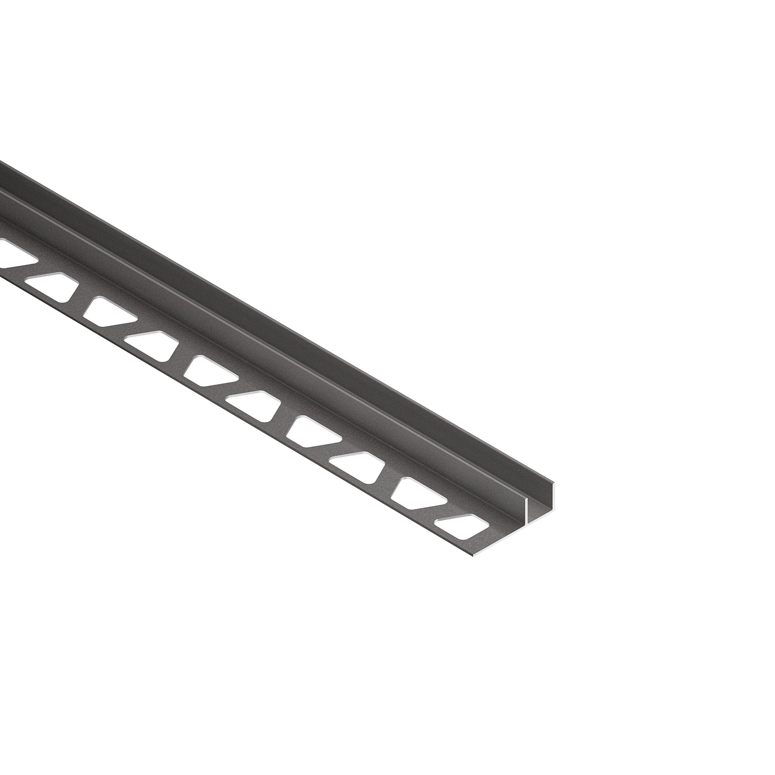 Schluter Deco-SG 7/16in. Aluminum Dark Anthracite 12mm
