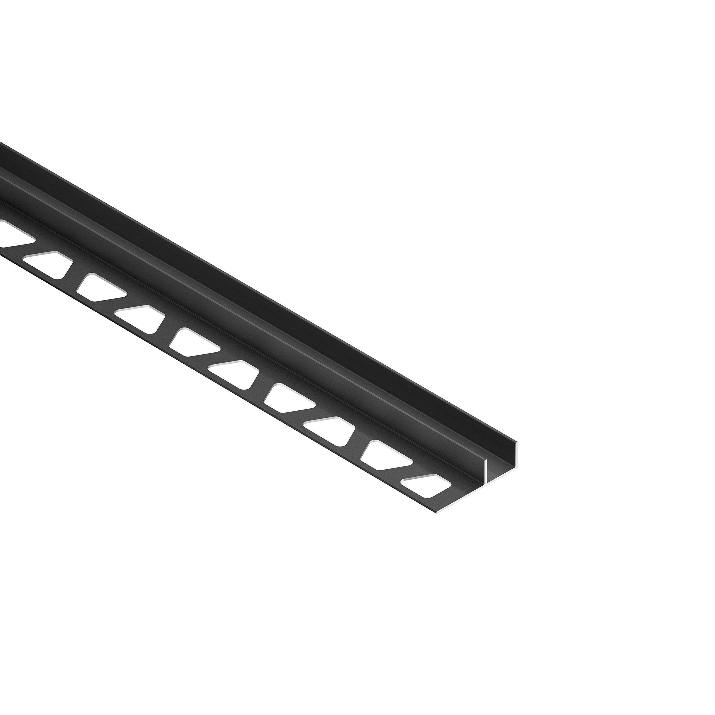 Schluter Deco-SG 7/16in. Aluminum Matte Black 15mm