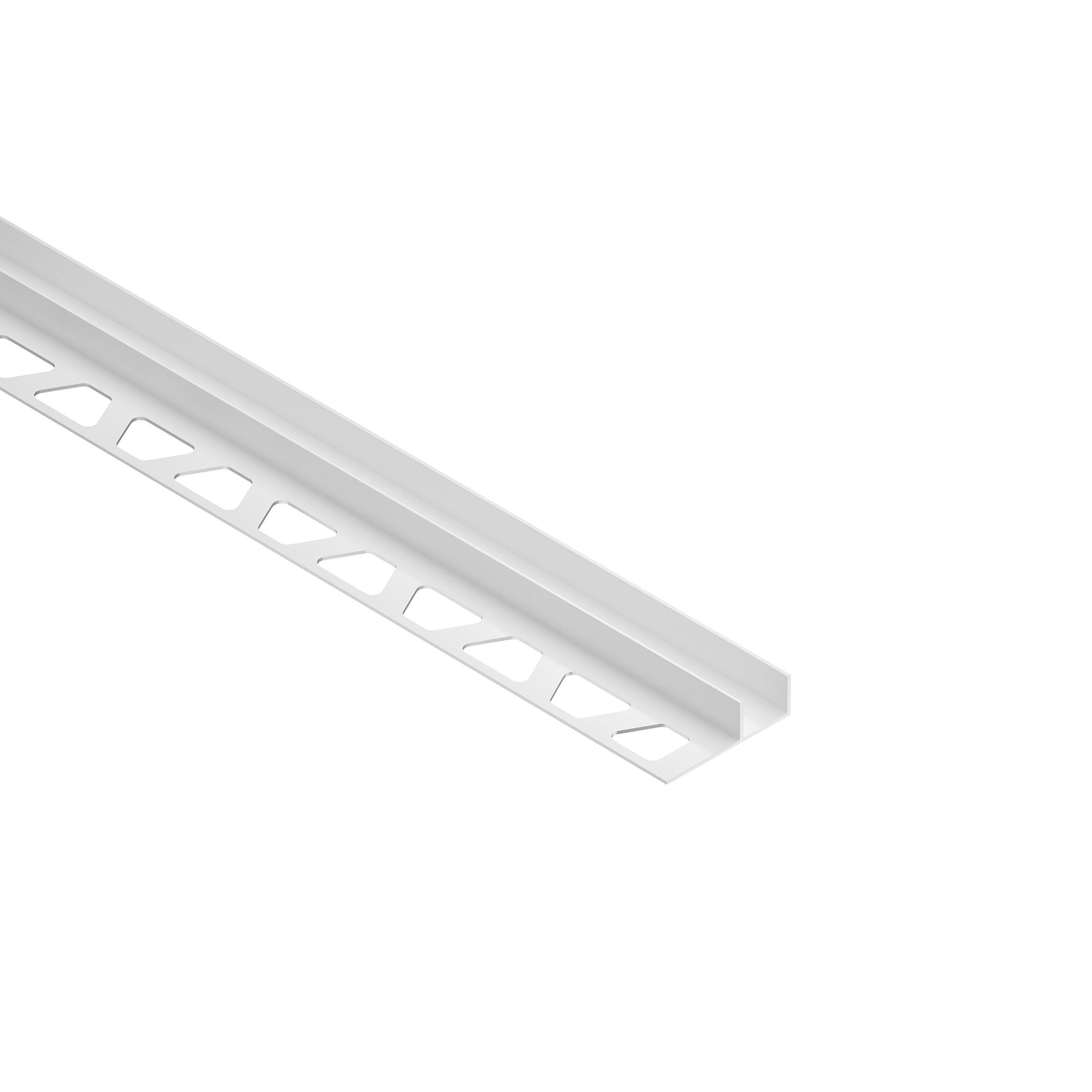Schluter Deco-SG 7/16in. Aluminum Matte White 15mm