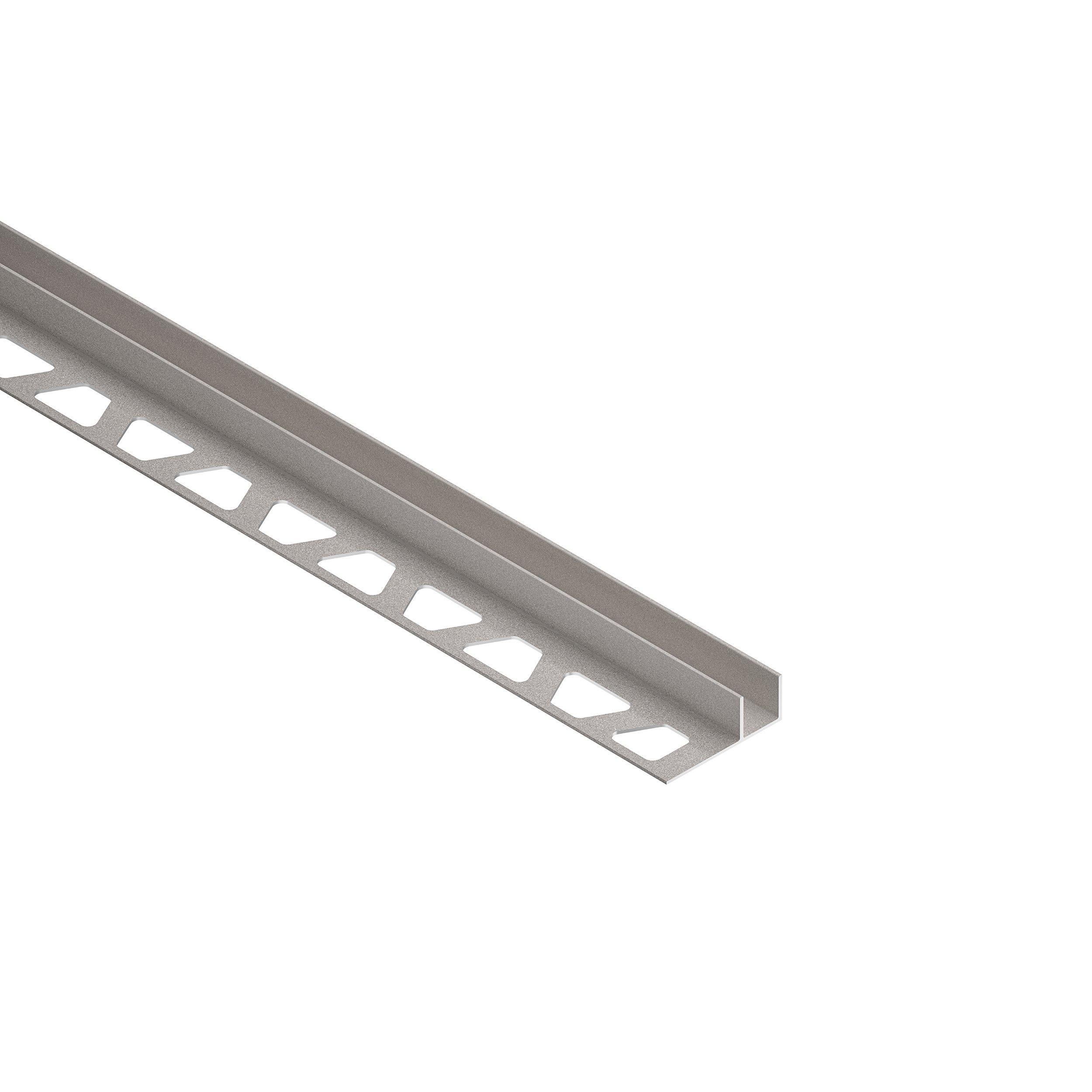 Schluter Deco-SG 1/2in. Aluminum Stone Gray 12mm