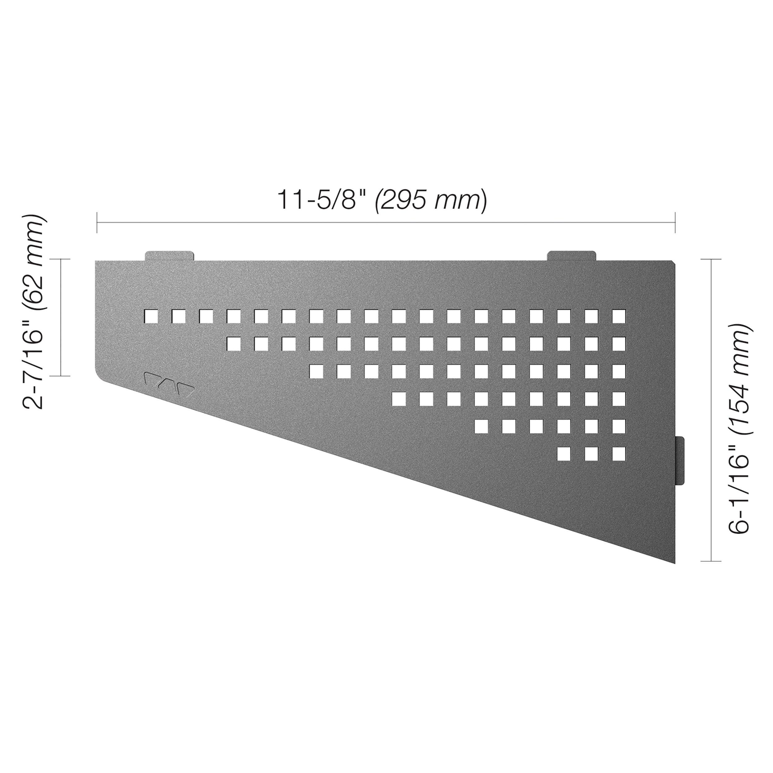 Schluter Shelf Quadrilateral Square Pewter