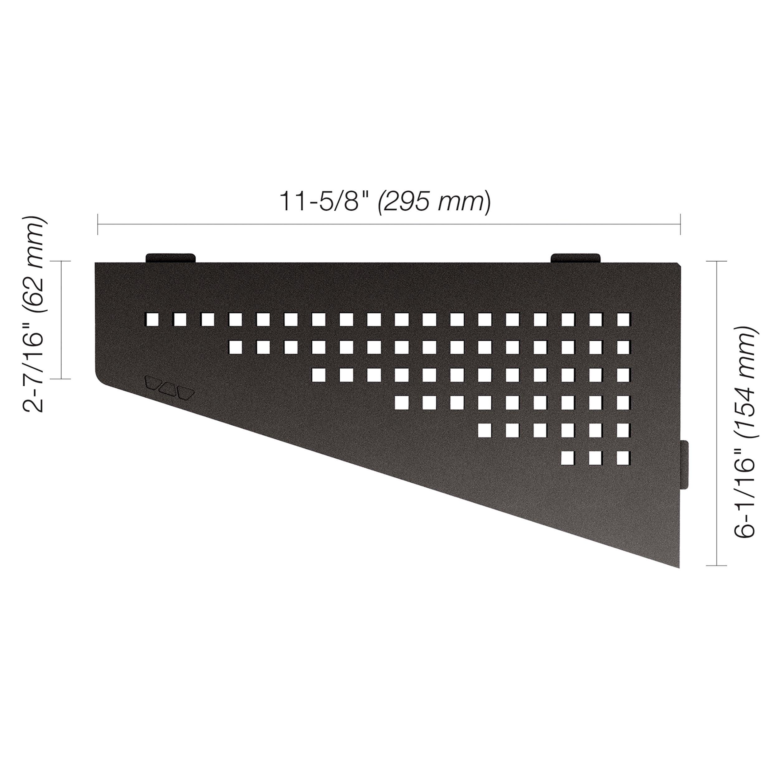 Schluter Shelf Quadrilateral Square Dark Anthracite