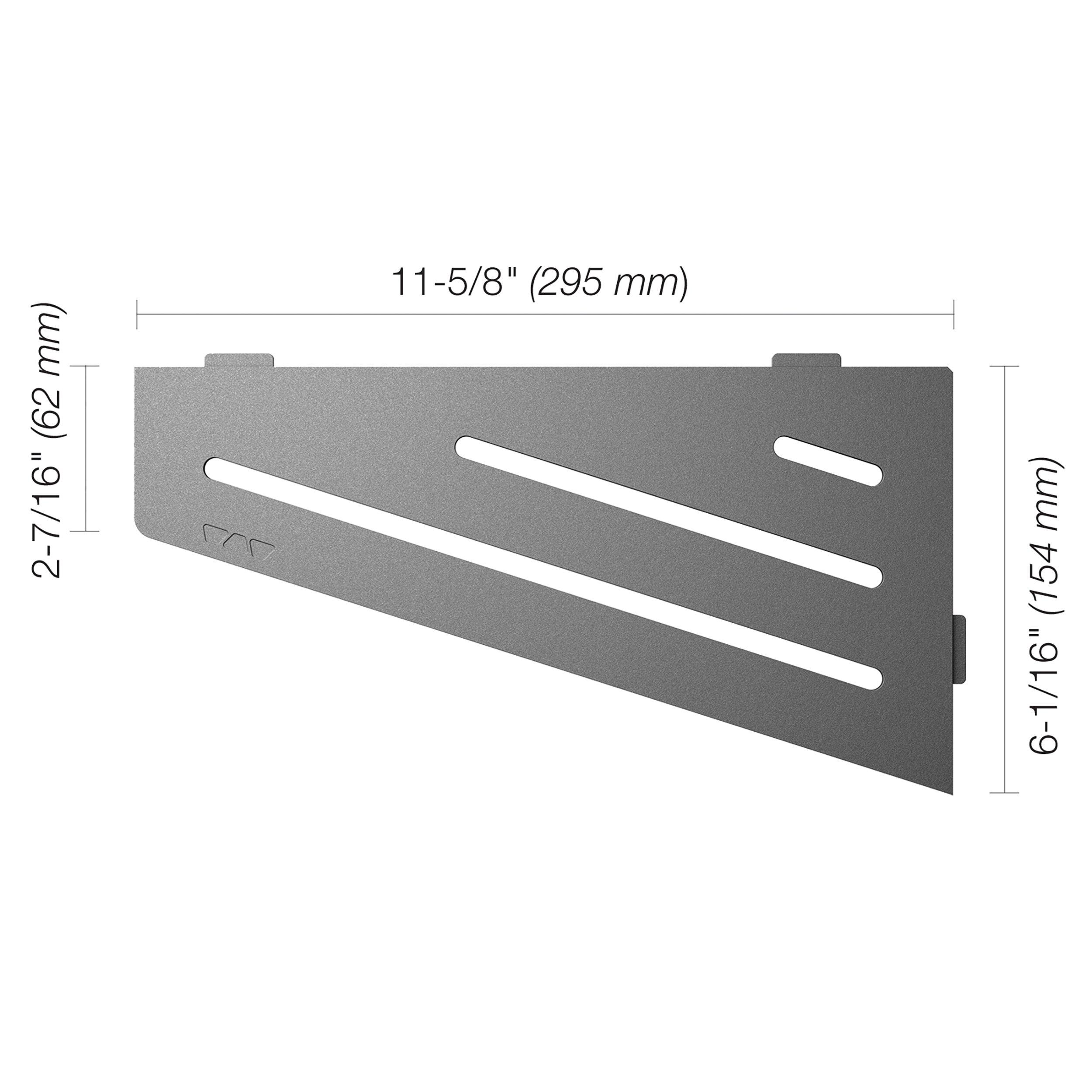 Schluter Shelf Quadrilateral Wave Pewter
