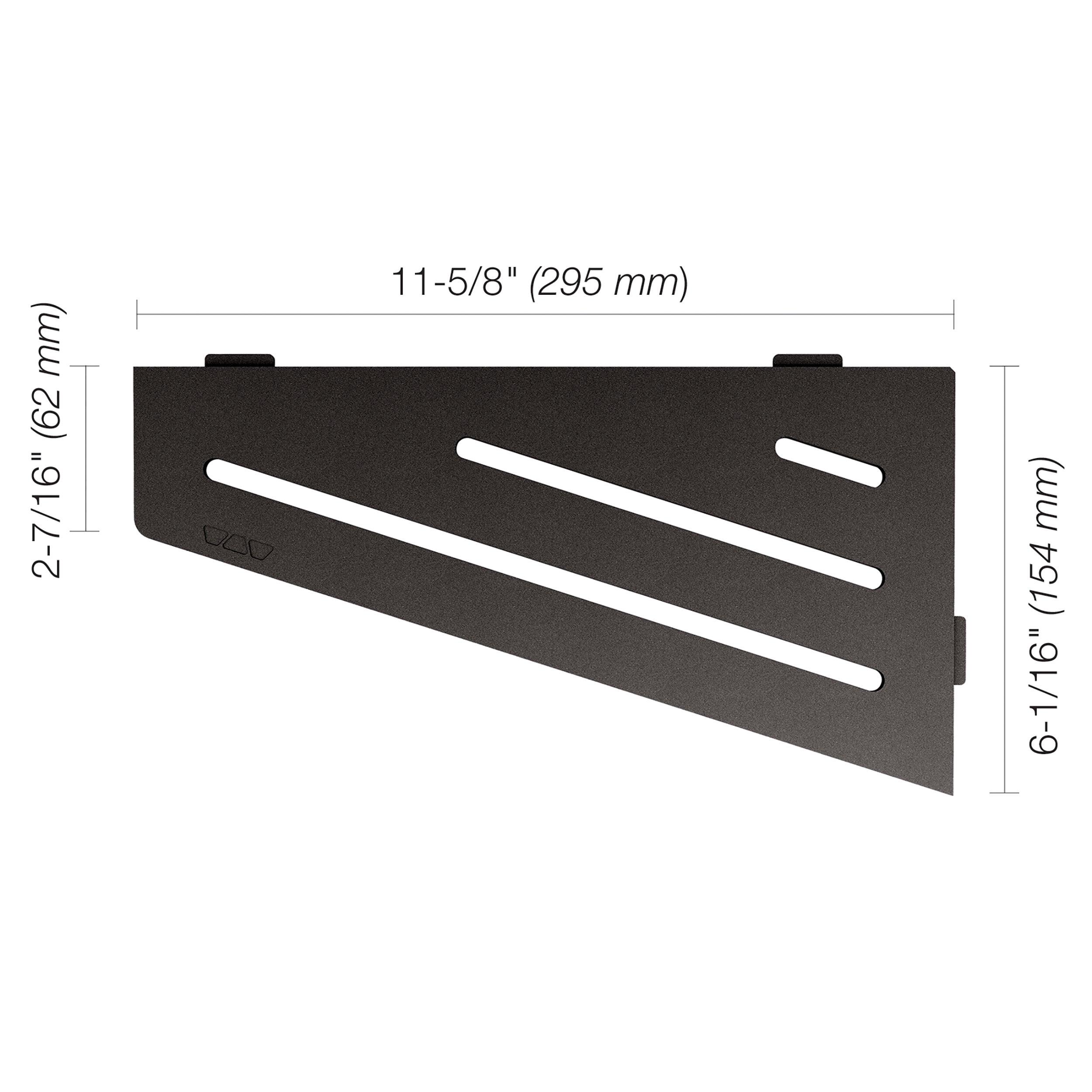 Schluter Shelf Quadrilateral Wave Dark Anthracite