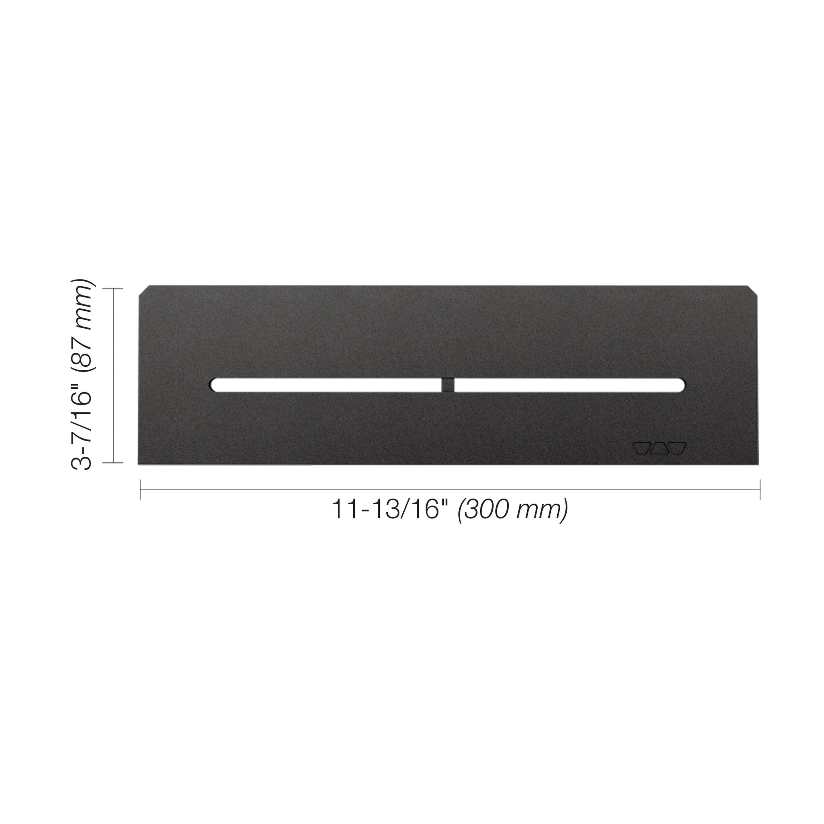 Schluter Shelf Rectangular Niche Pure Dark Anthracite