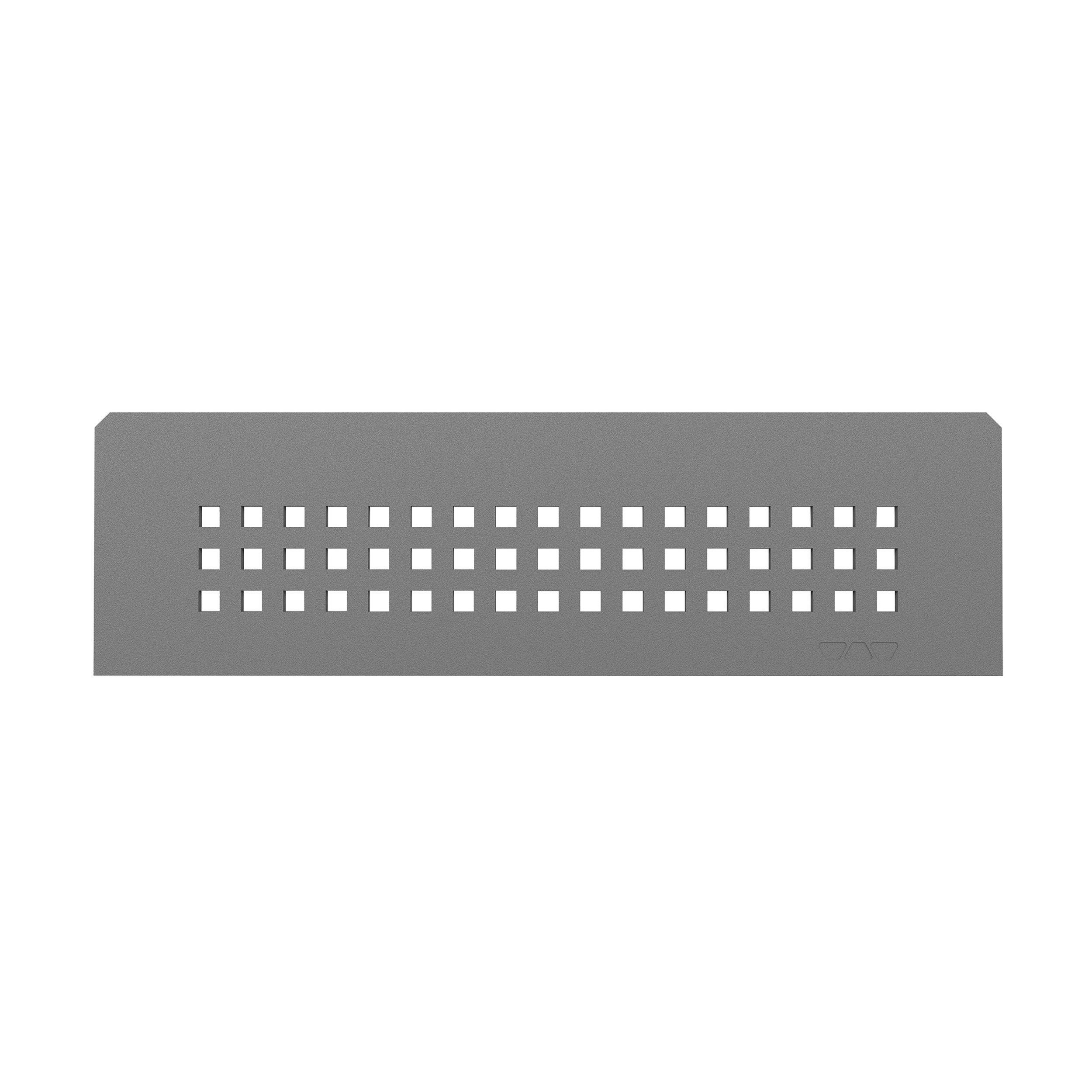Schluter Shelf Rectangular Niche Square Pewter