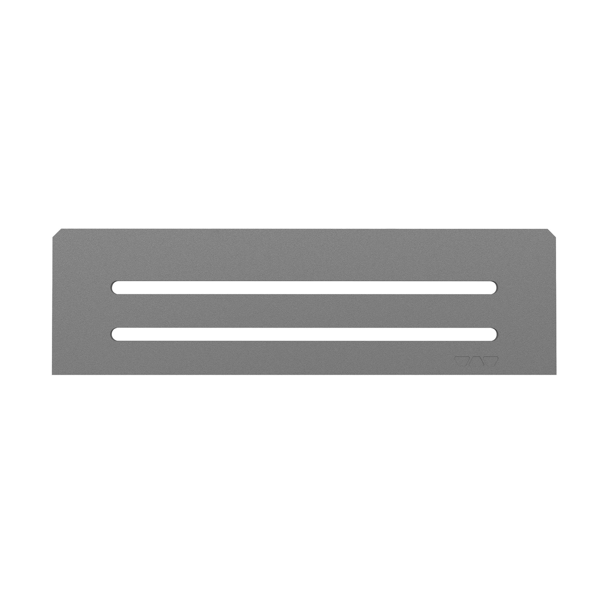 Schluter Shelf Rectangular Niche Wave Pewter