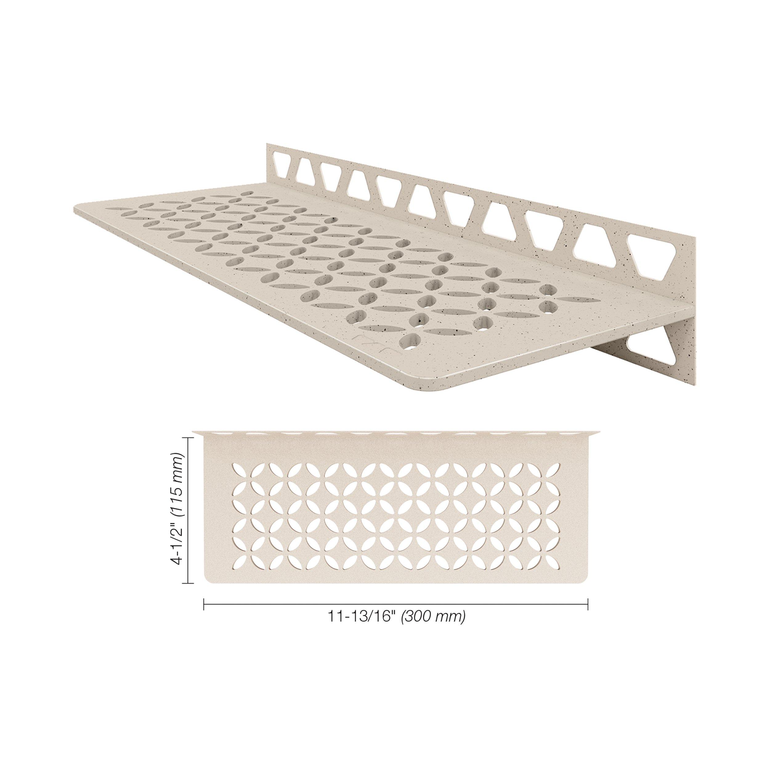 Schluter Rectangular Floral Wall Shelf