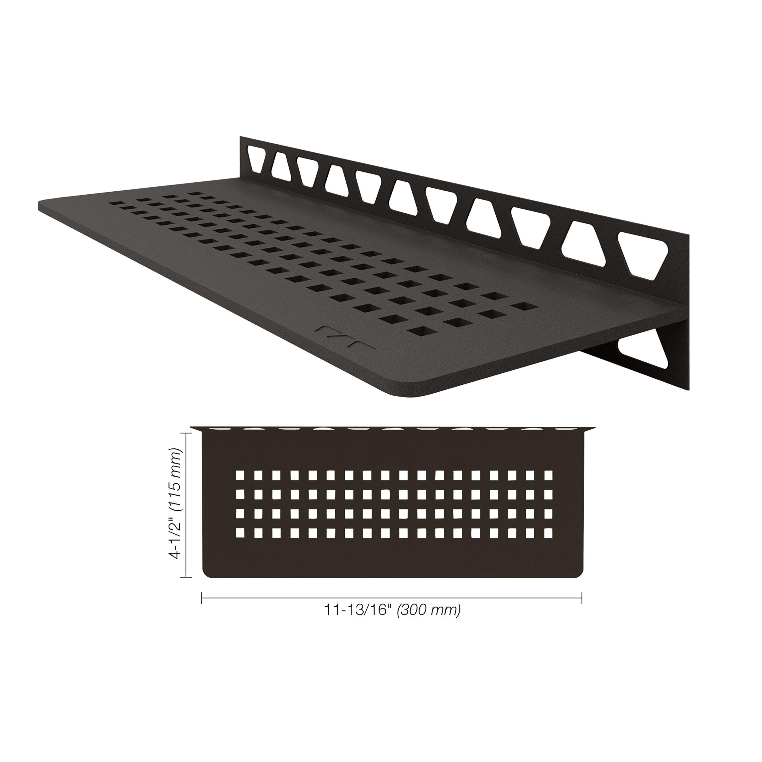 Schluter Shelf Rectangular Wall Square Dark Anthracite