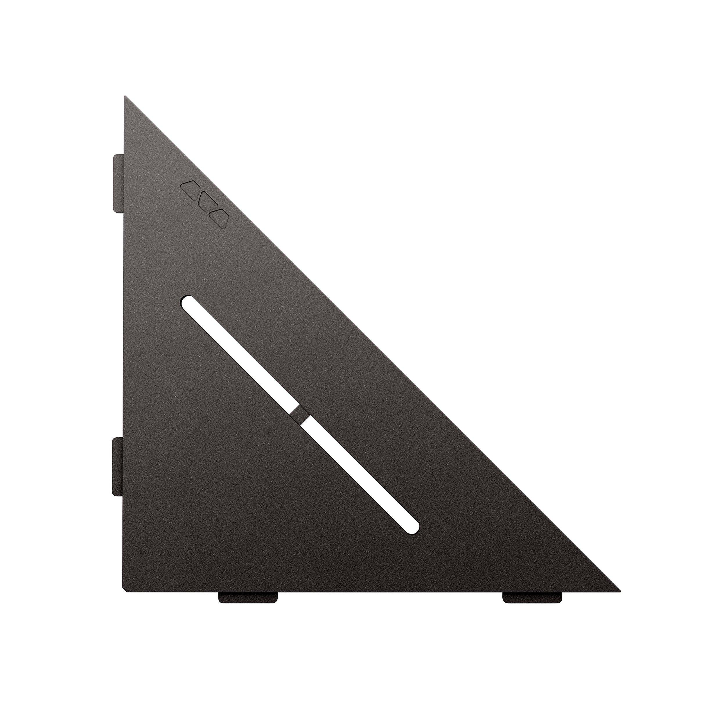 Schluter Shelf Triangular Corner Pure Dark Anthracite