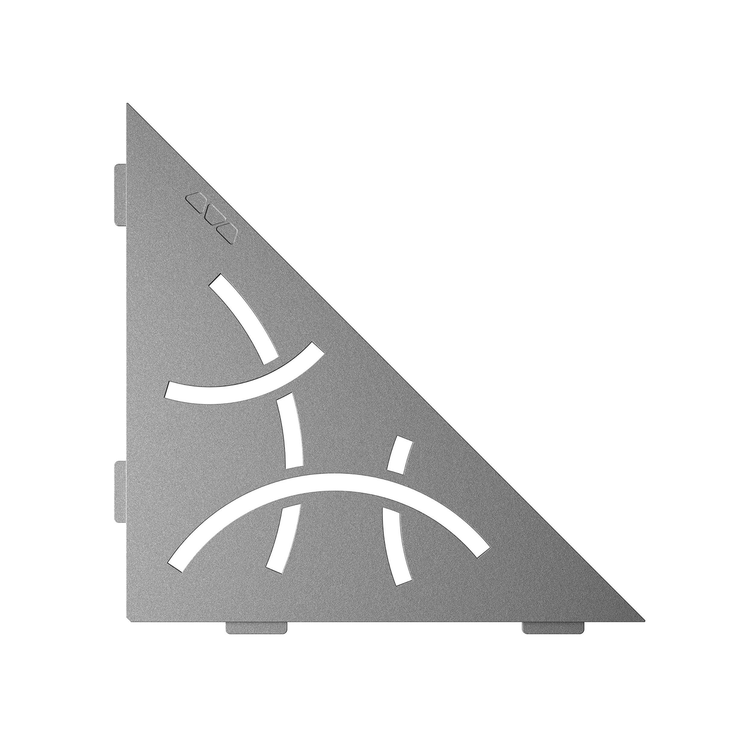 Schluter Shelf Triangular Corner Curve Pewter