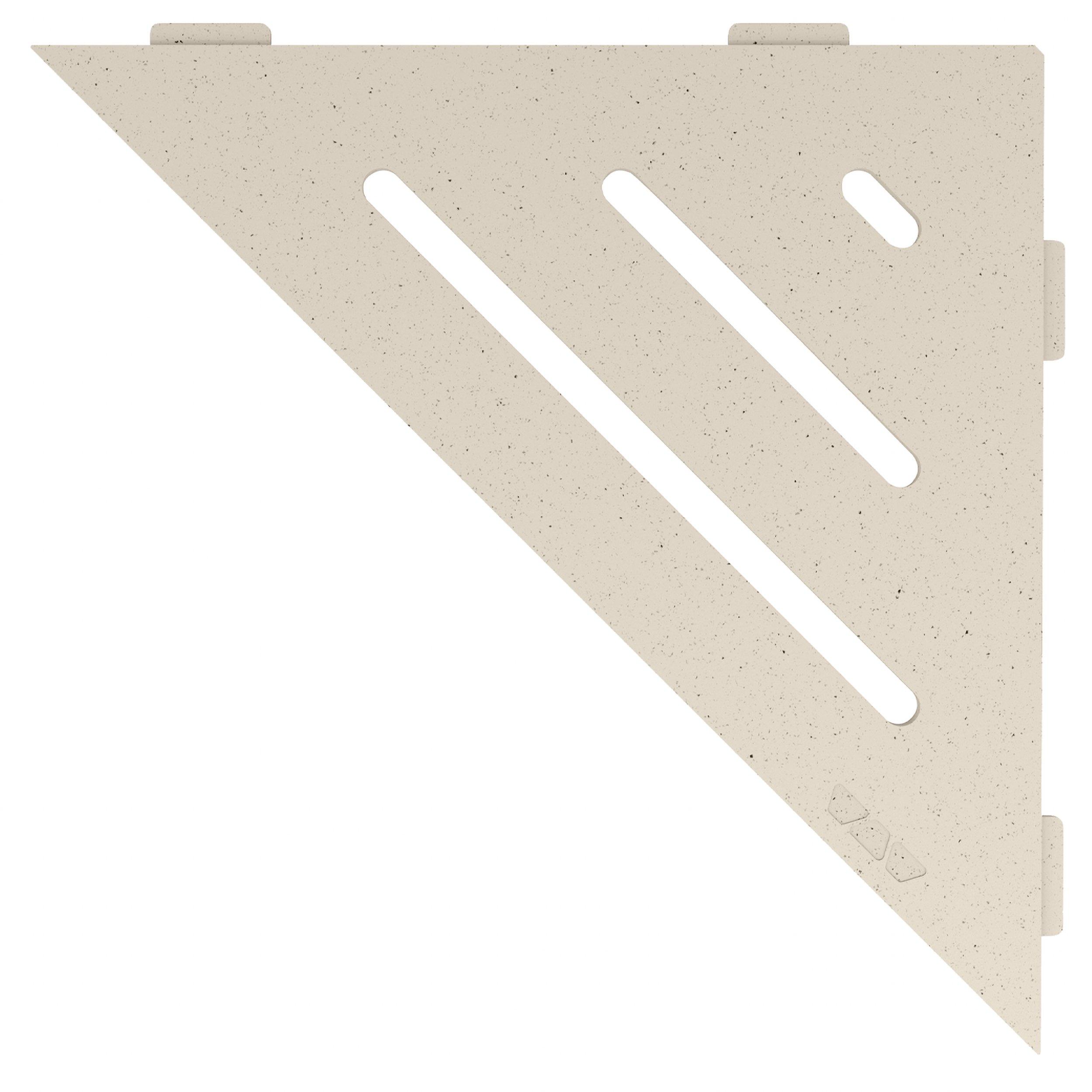 Schluter Shelf Triangular Corner Wave Ivory