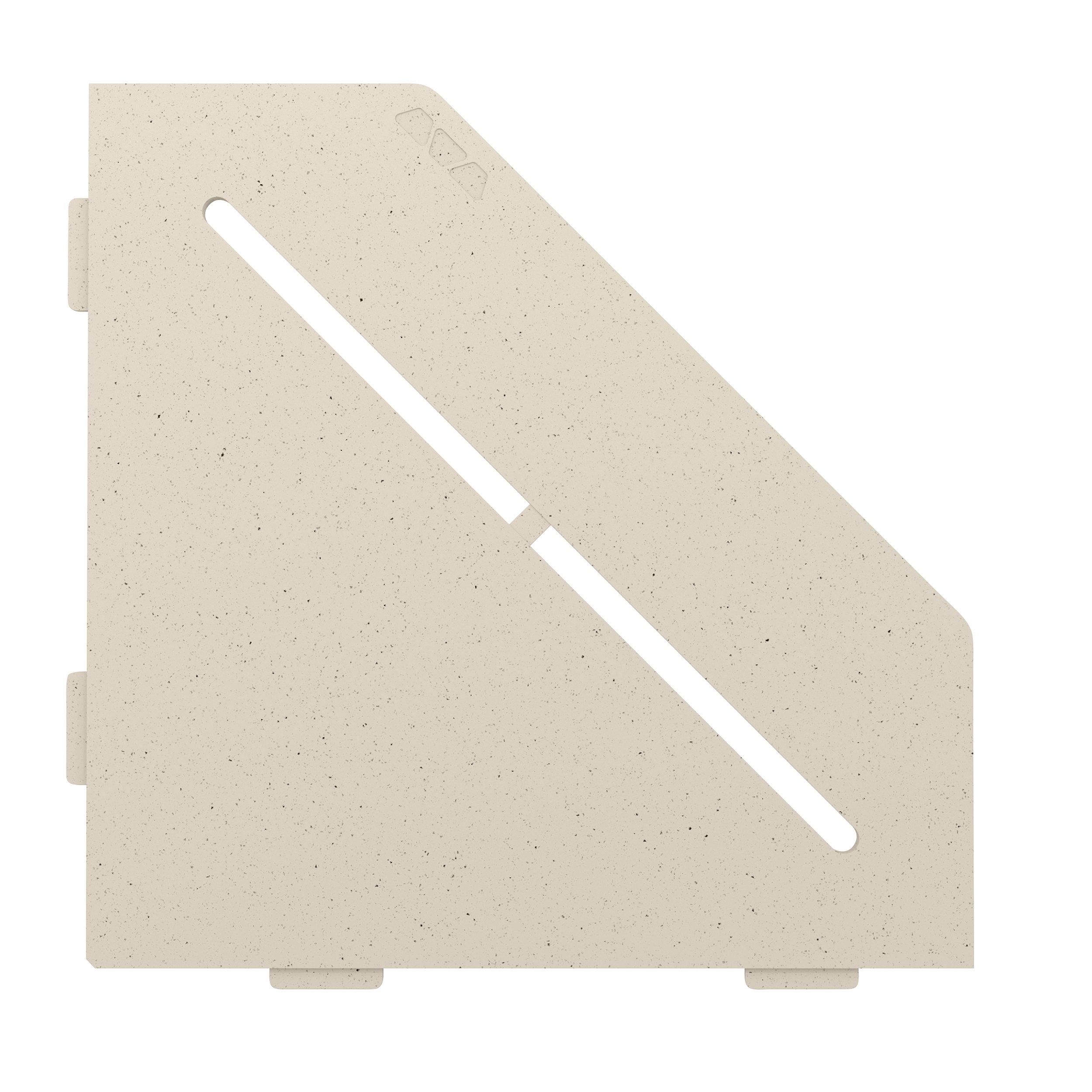 Schluter Shelf Pentagon Corner Pure Ivory