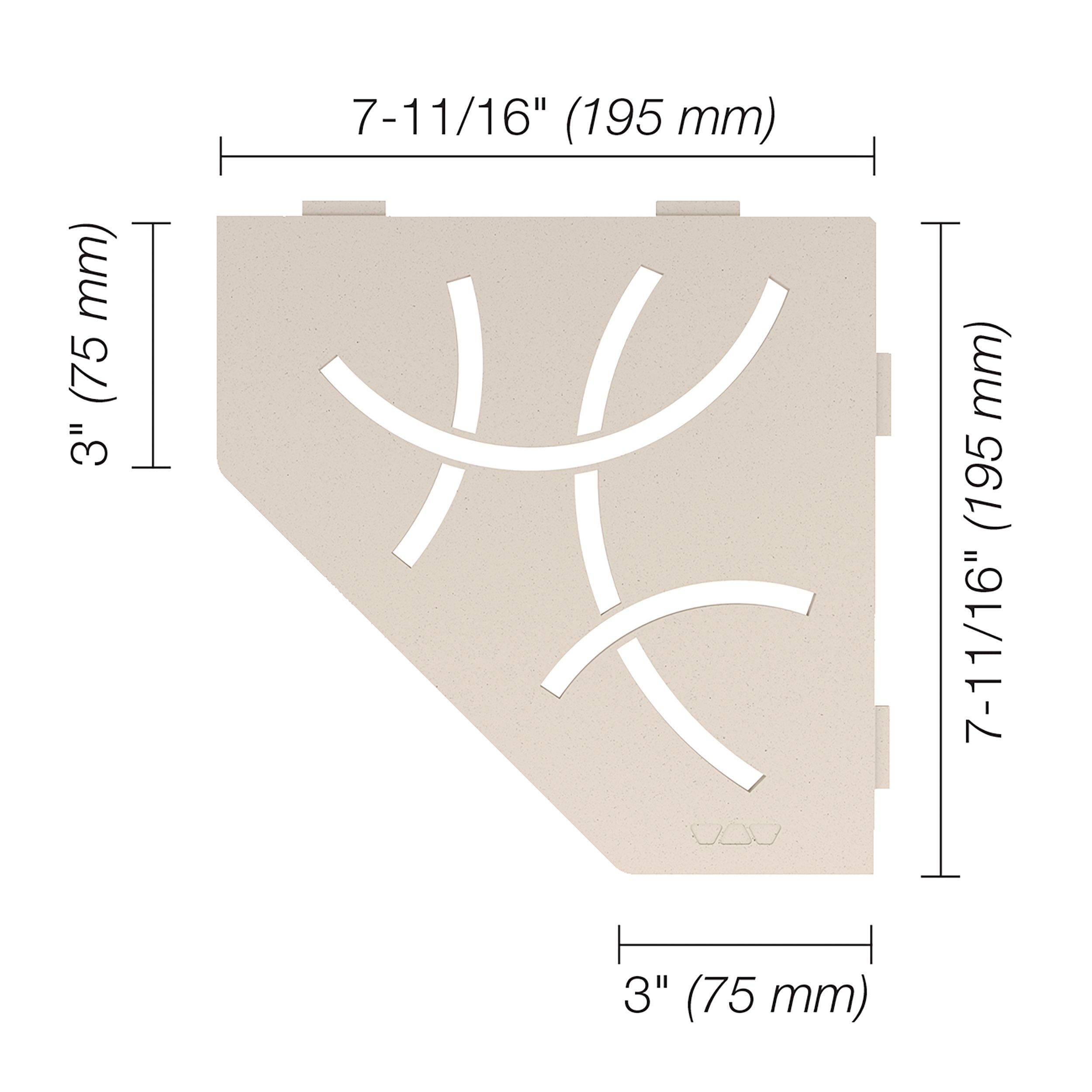 Schluter Curve Pentagon Corner Shelf