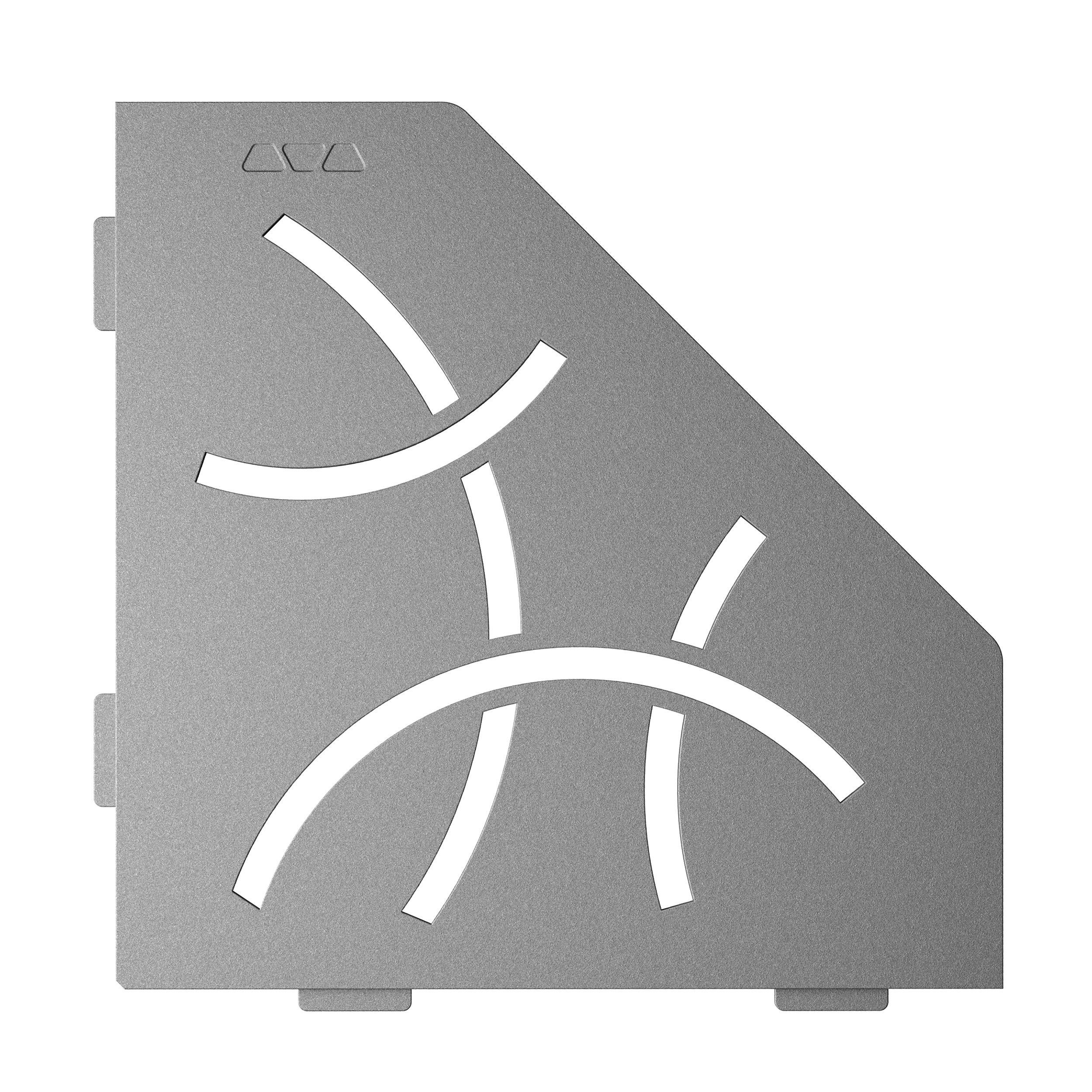 Schluter Shelf Pentagon Corner Curve Pewter
