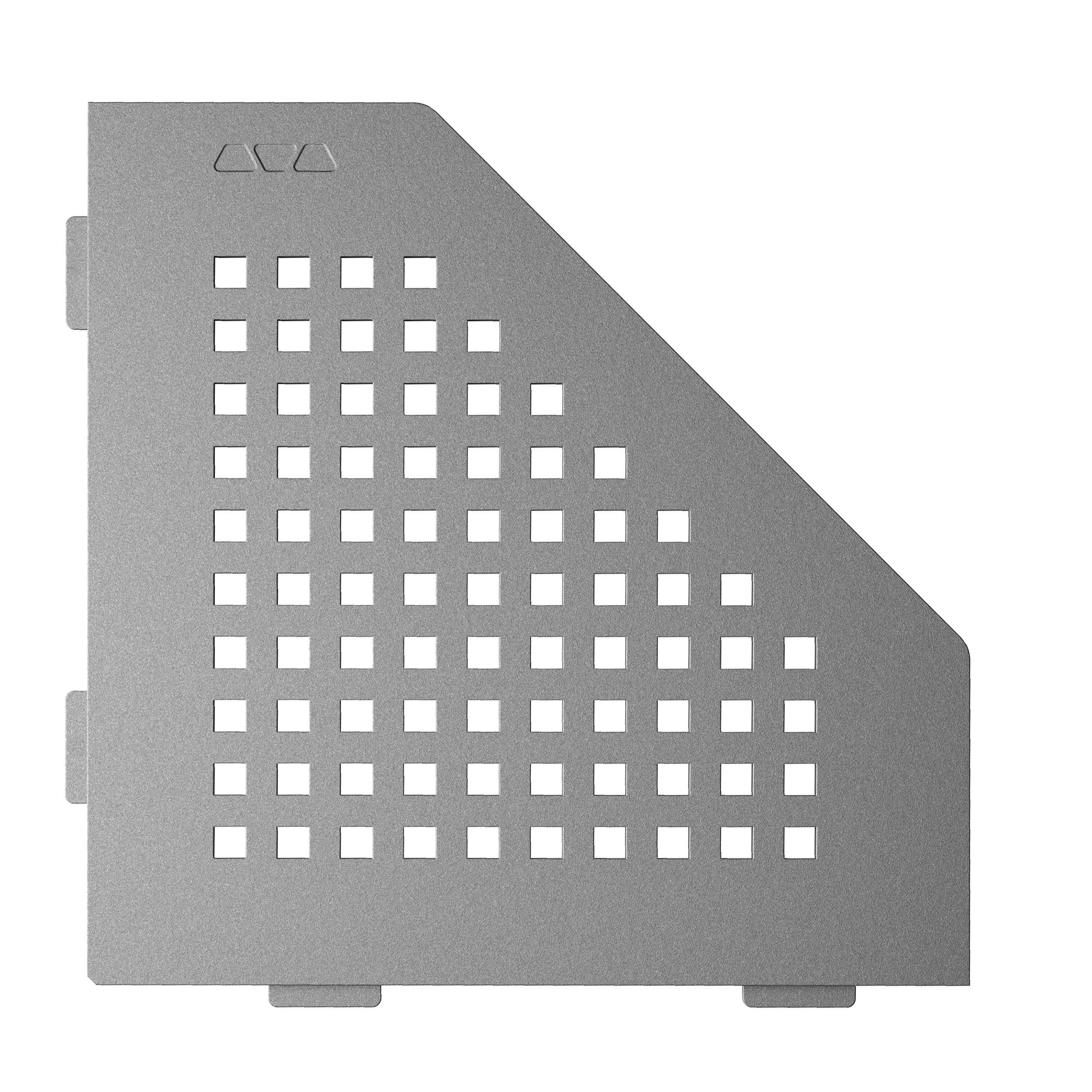 Schluter Shelf Pentagon Corner Square Pewter