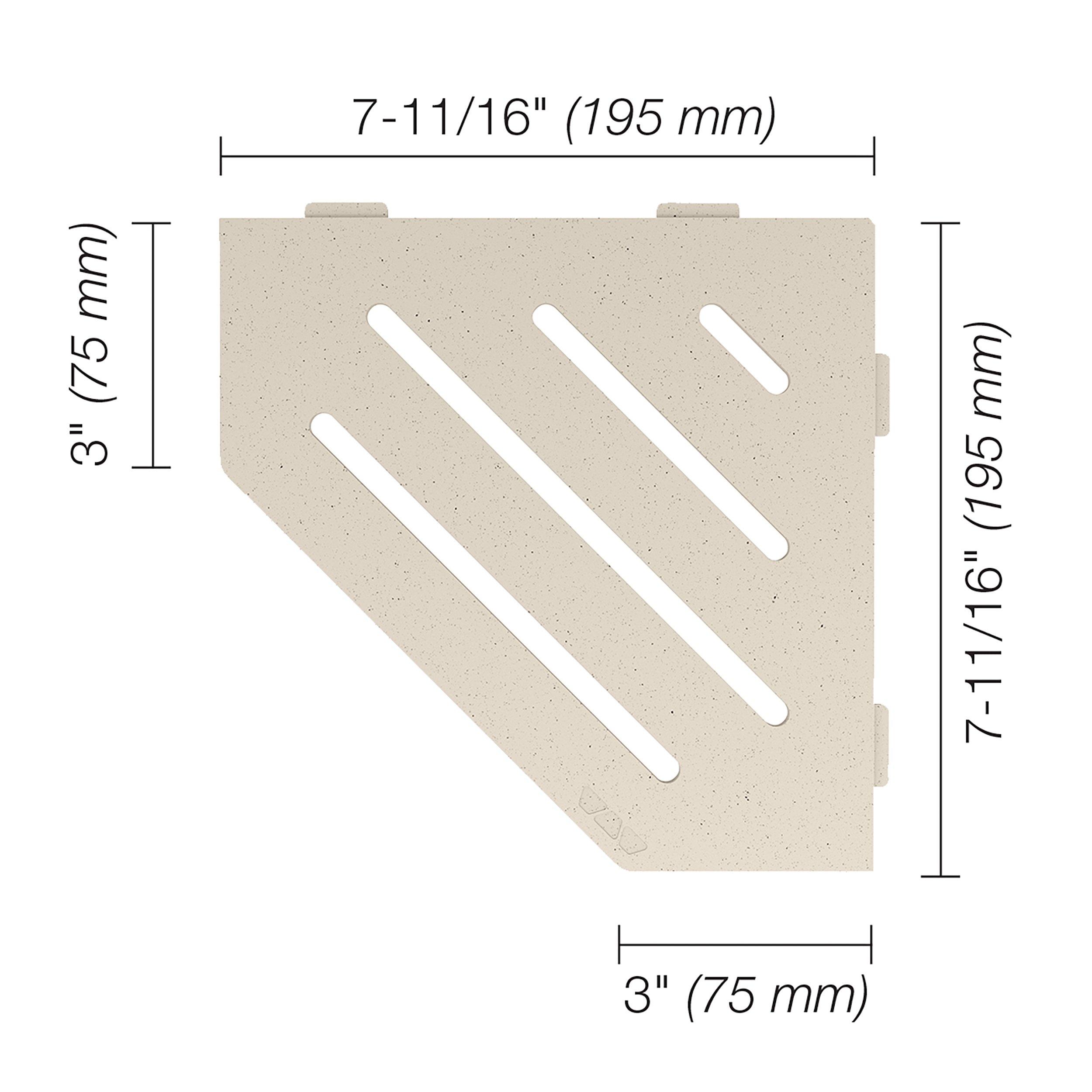 Schluter Wave Pentagonal Corner Shelf